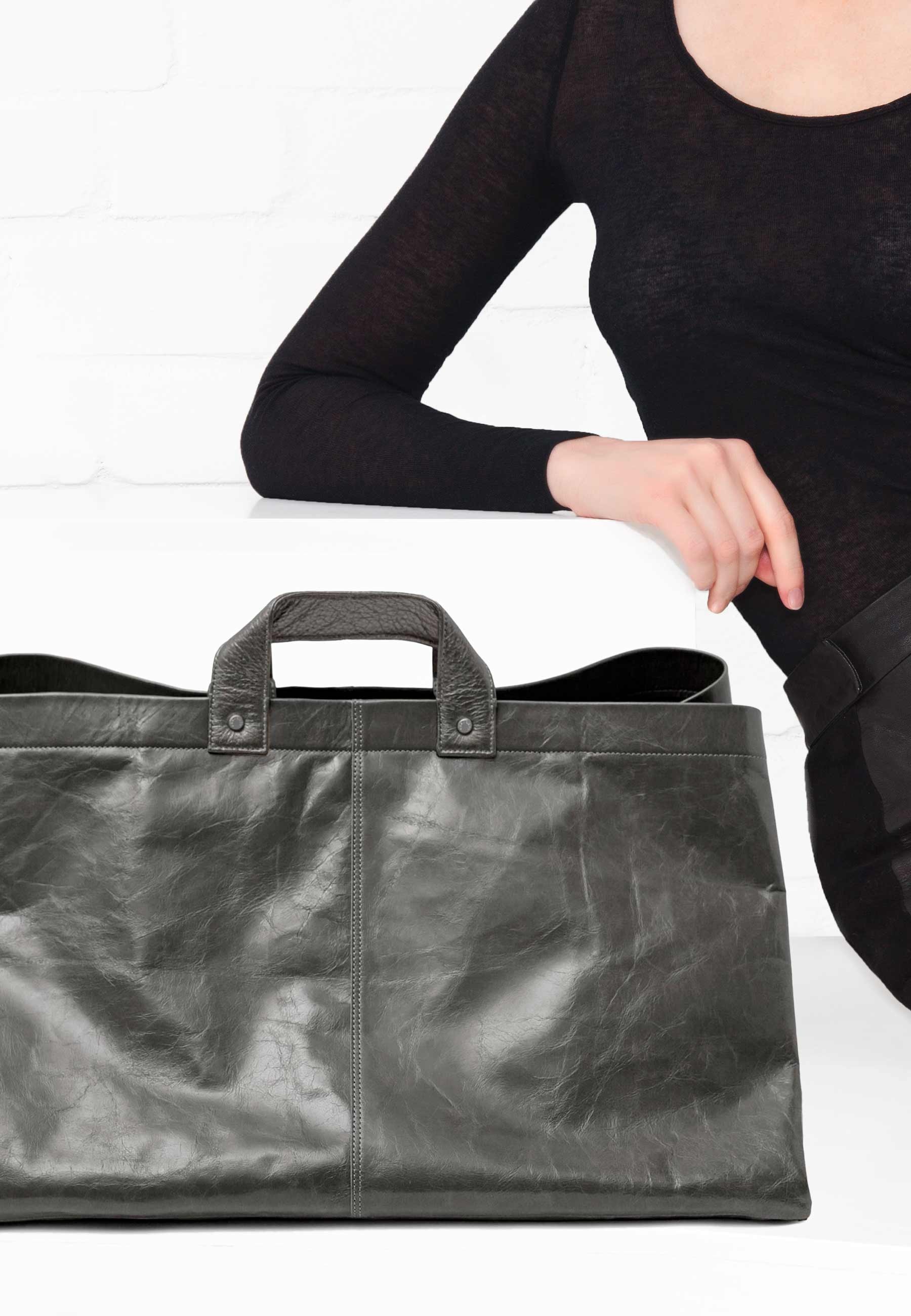 GRETCHEN Henkeltasche »All in Shopper«, aus glanzgestoßenem Kalbsleder