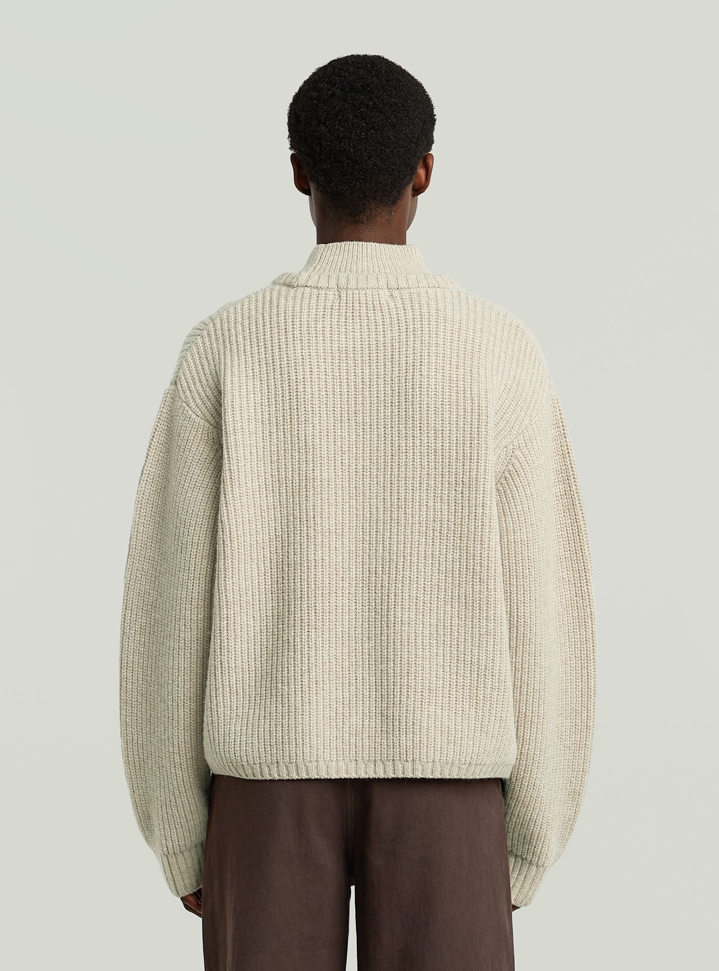 G-STAR Longpullover "Cable Double Collar Knit" günstig online kaufen