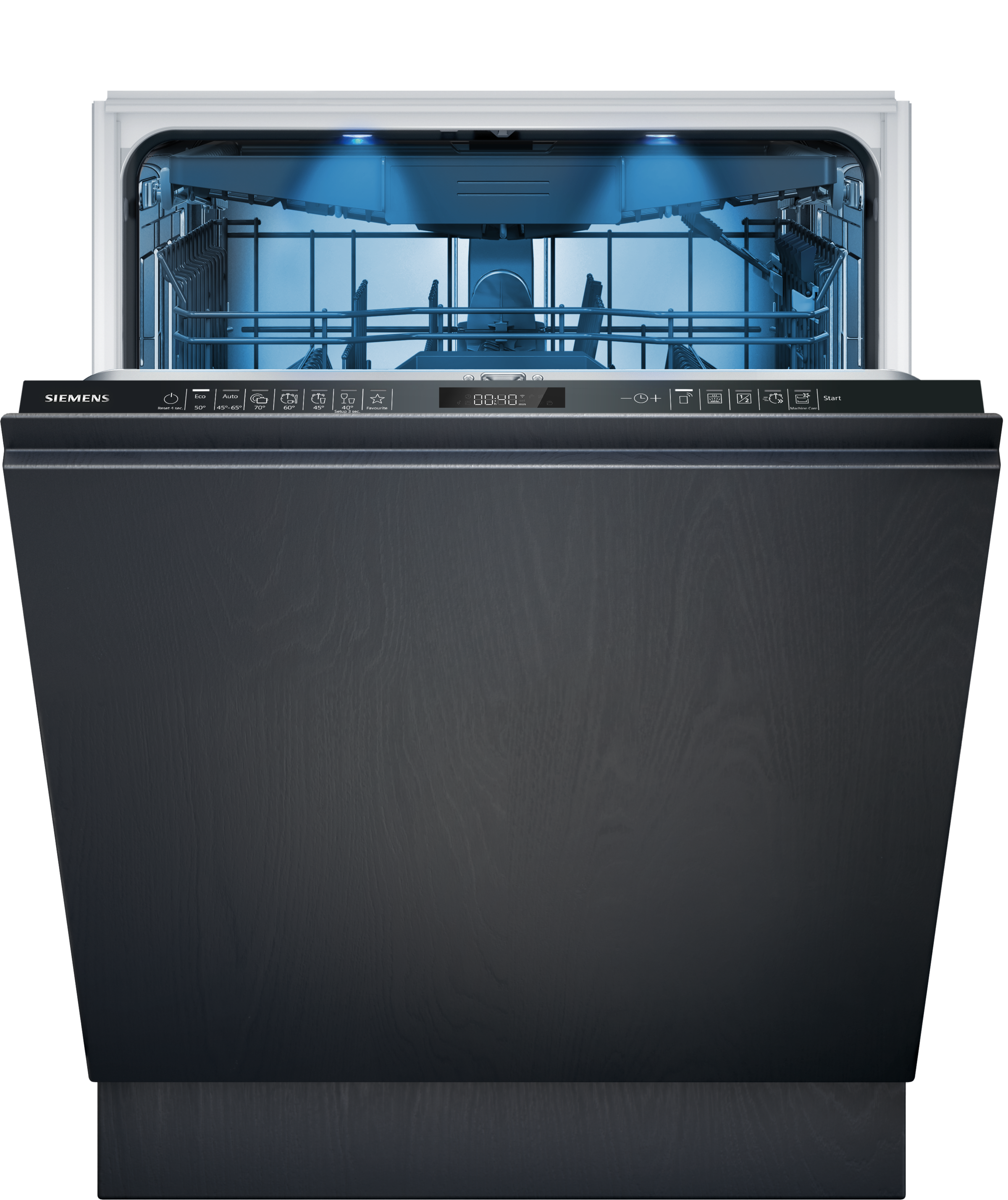 SIEMENS vollintegrierbarer Geschirrspüler iQ500 "SX65EX22CE" 14 tlg. Maßgedecke