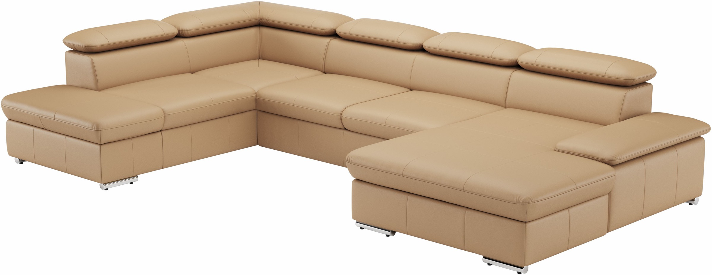 Thumbnail - sit&more Wohnlandschaft "Valantine U-Form, B: 349 cm" inkl. Kopf- und Armteilverstellung, wahlweise mit Bettfunktion