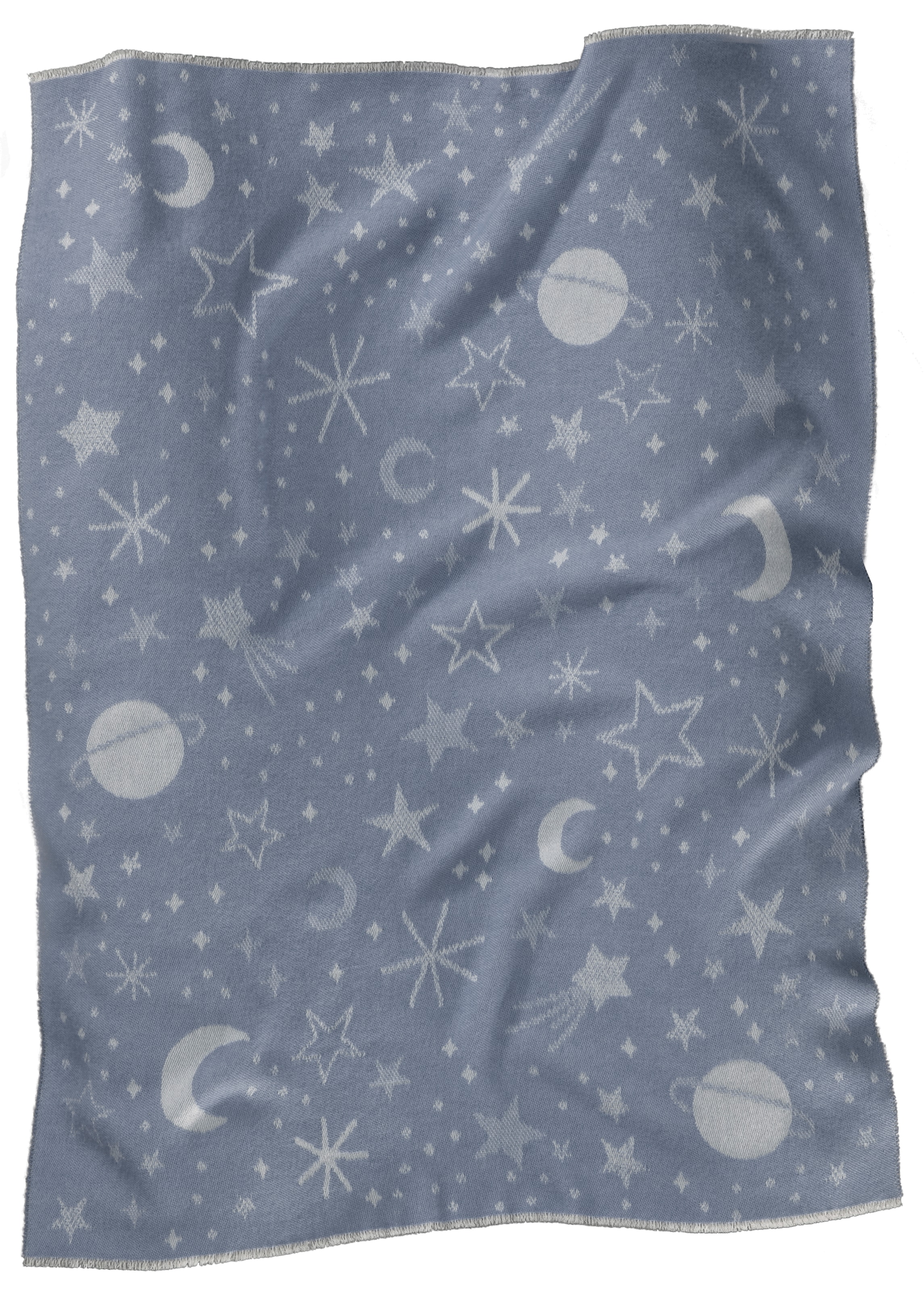 Biederlack Babydecke »Babydecke Universe«, 75 x 100, mit kurzen Fransen