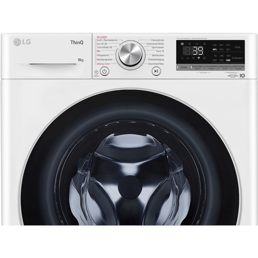 LG Waschmaschine »F4WV708P1E«, Serie 7, F4WV708P1E, 8 kg, 1400 U/min