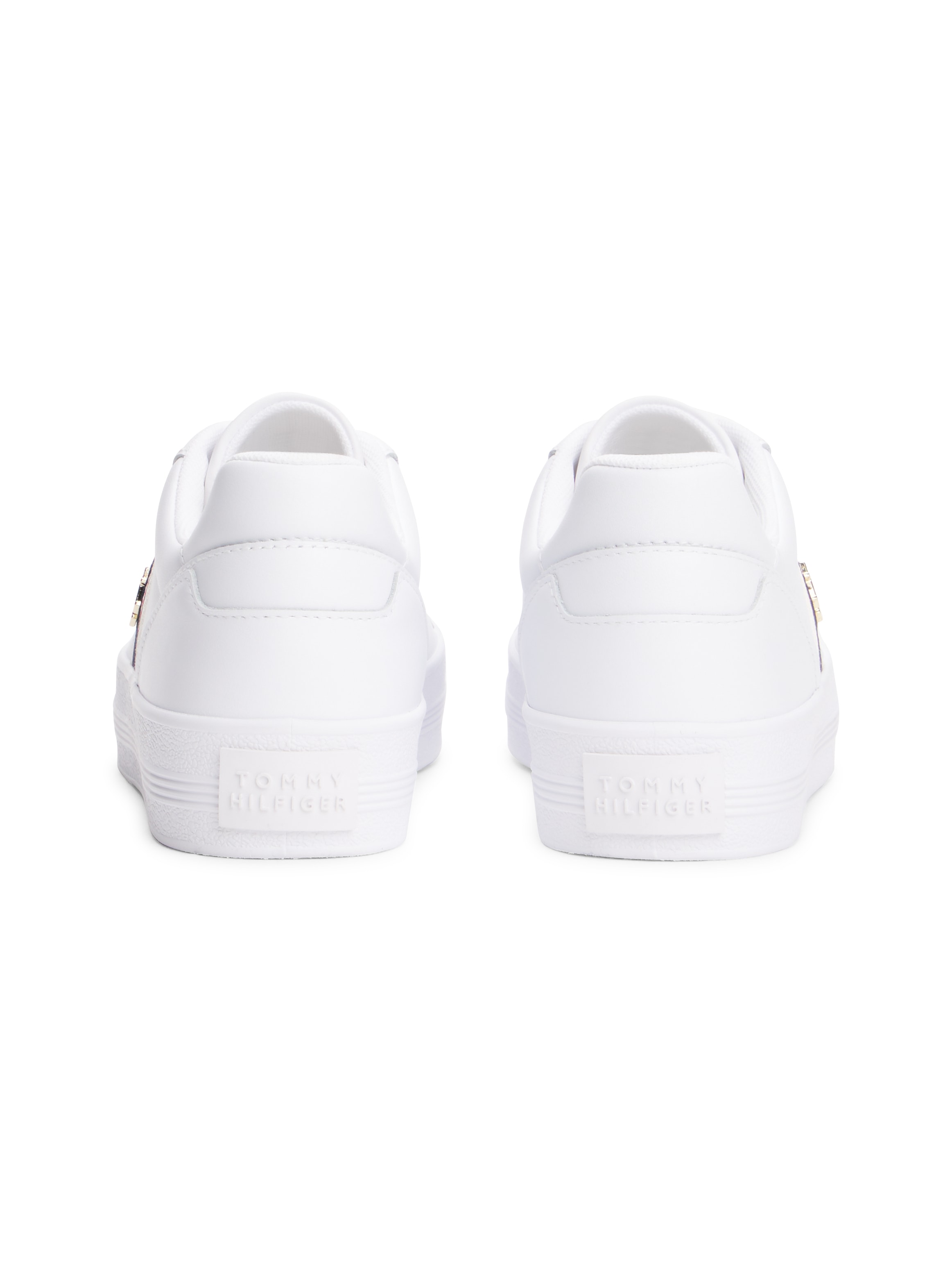Tommy Hilfiger Plateausneaker »VULC WEBBING SNEAKER«, Freizeitschuh, Halbschuh, Schnürschuh mit TH-Logo-Schmuckelement