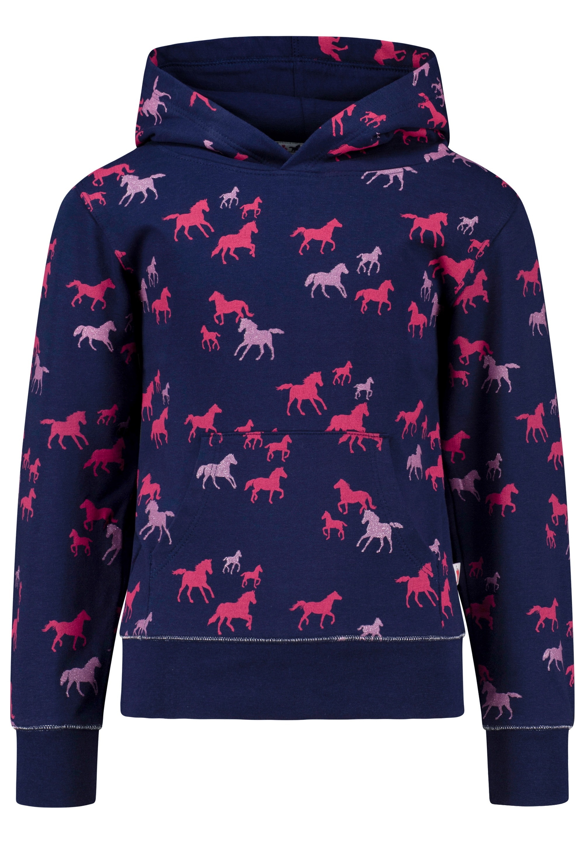SALT AND PEPPER Kapuzensweatshirt »AOP glitter Horse«, mit kuscheliger Innenseite