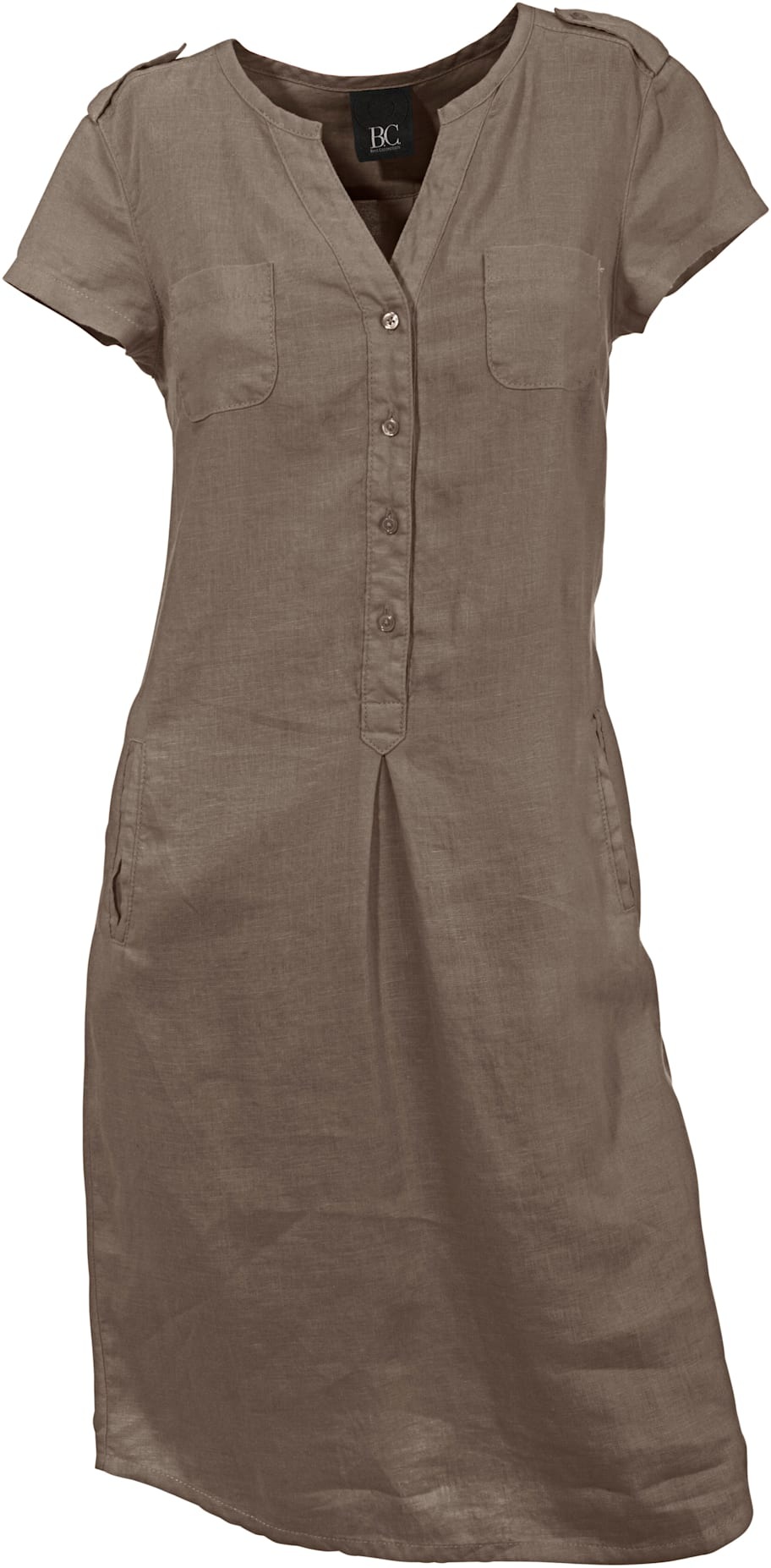 HEINE Linen Dress Women's Chocolate Brown 34 3
