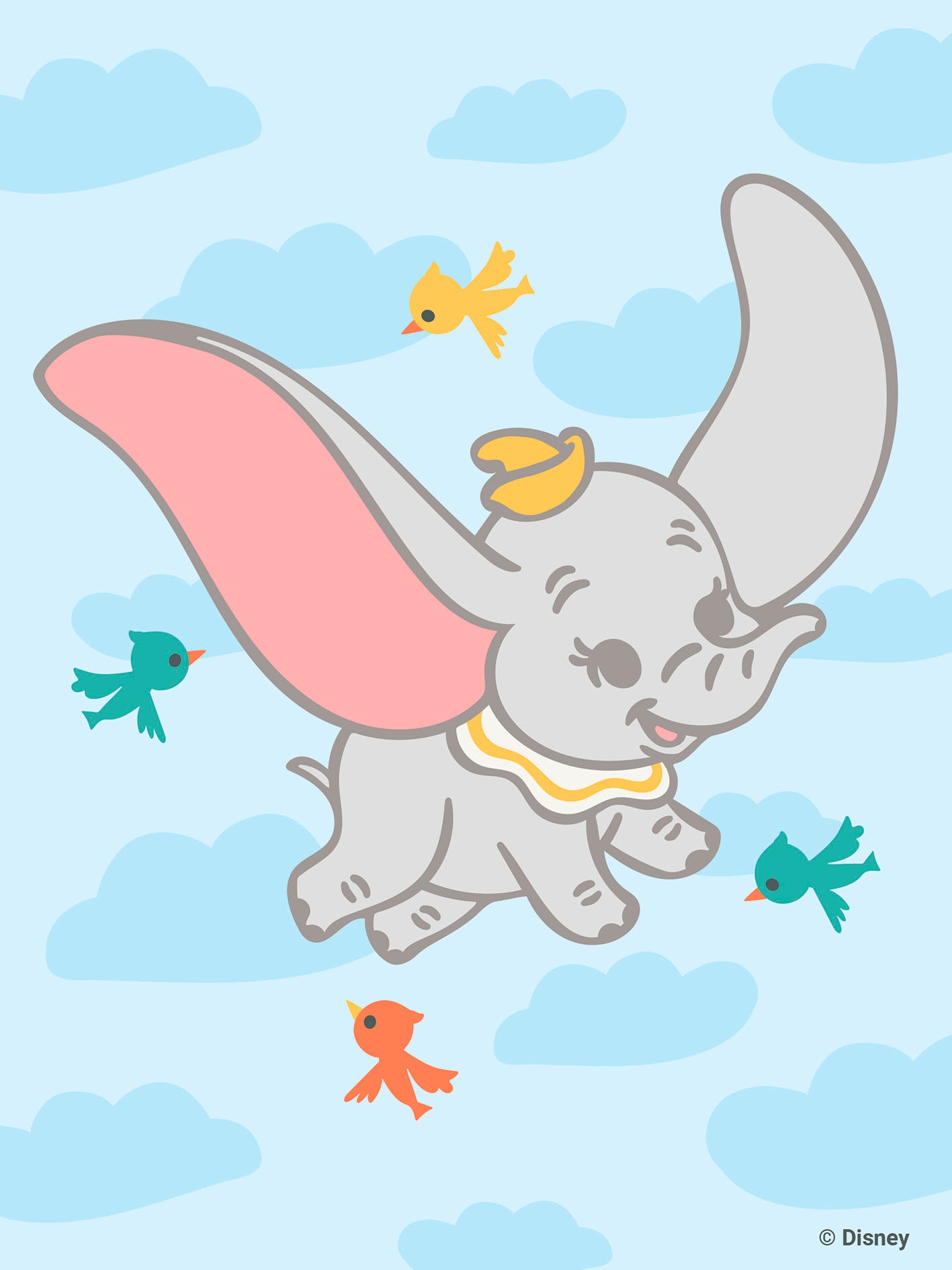 Ravensburger Malen nach Zahlen »CreArt, Hello Baby, Dumbo«, für Erwachsene; Made in Europe