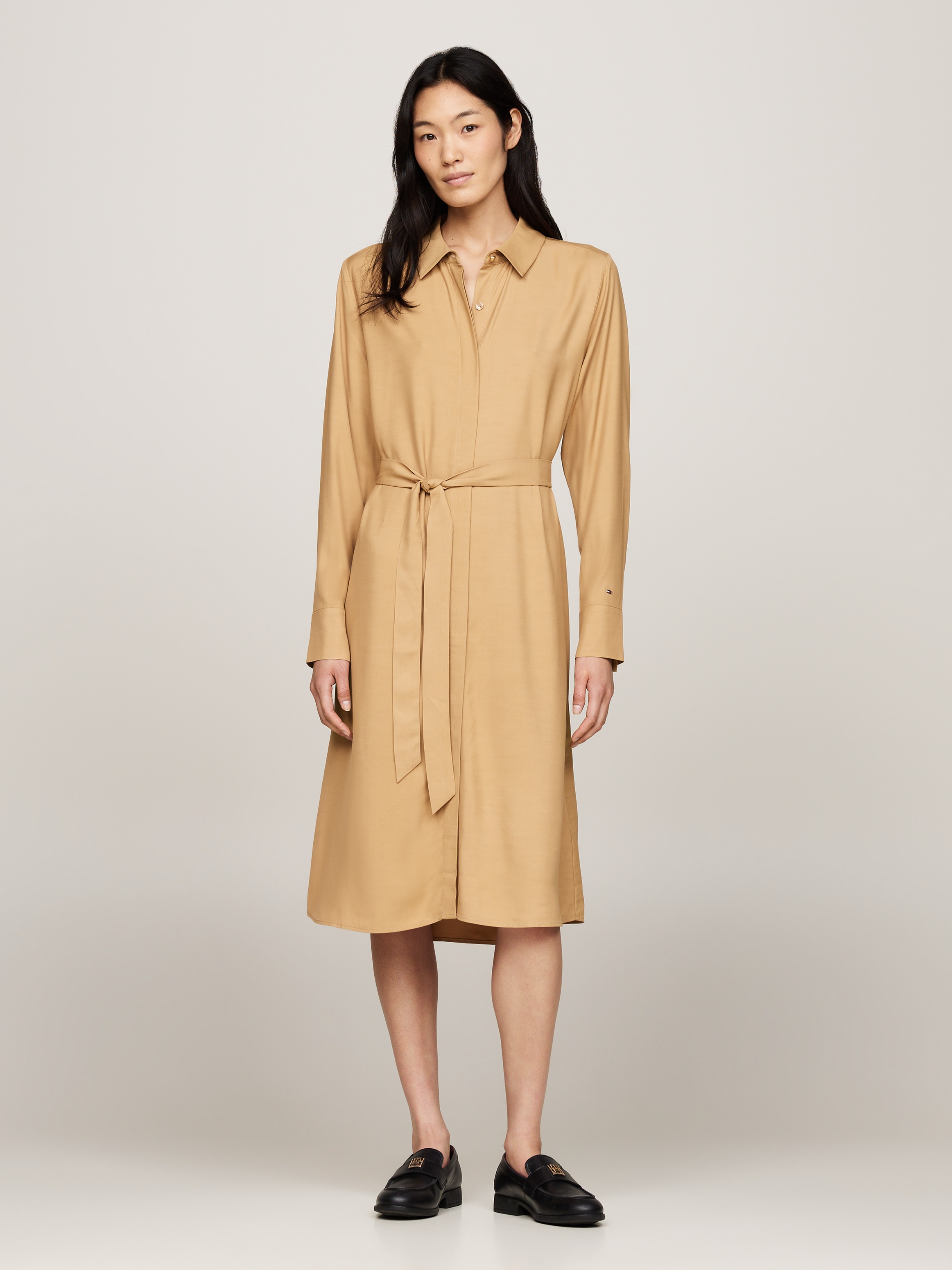 Tommy Hilfiger Hemdblusenkleid "FLUID VISCOSE SHIRT DRESS", fließende Visko günstig online kaufen