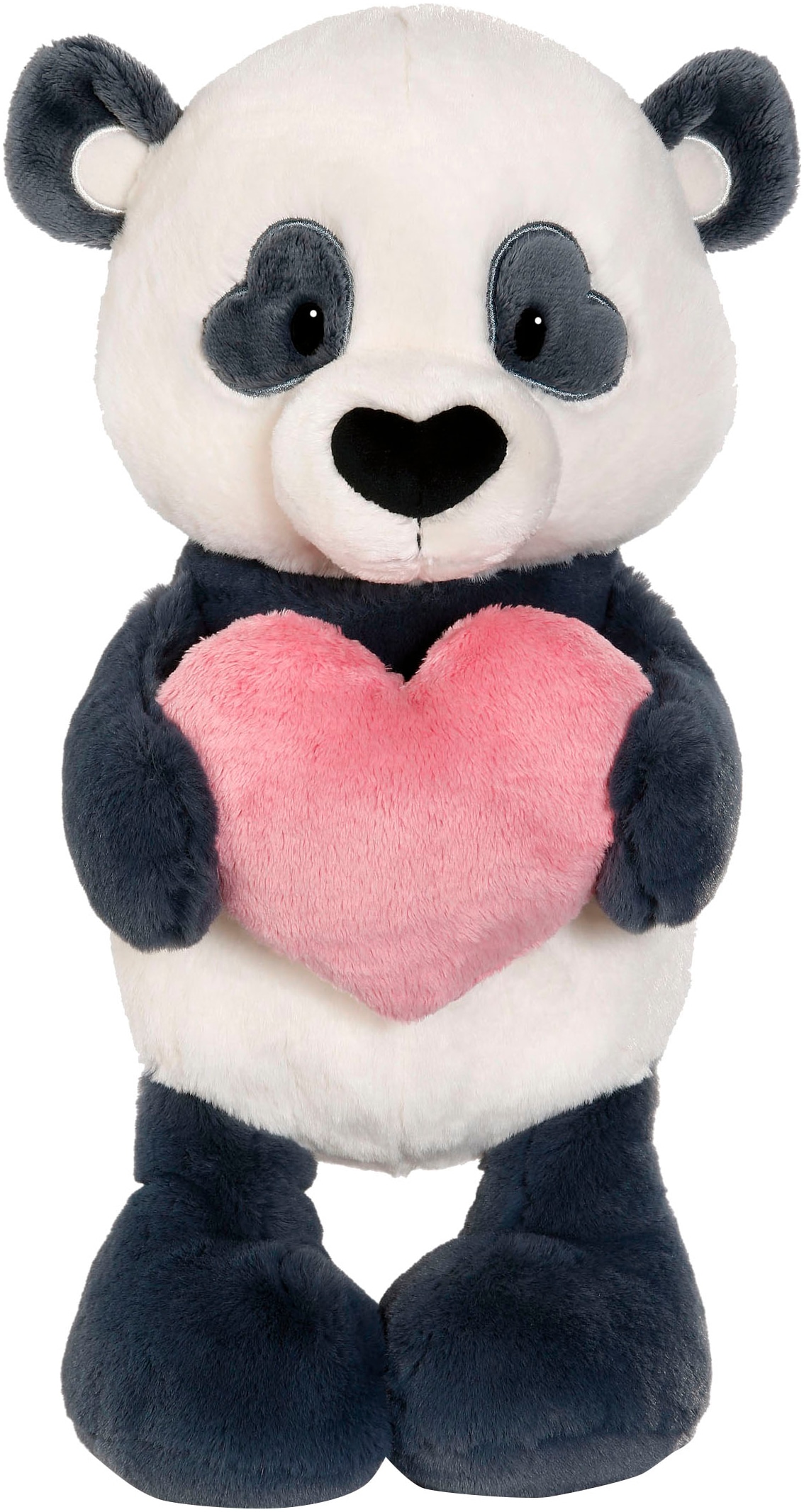 Nici Kuscheltier »Love, Panda mit Herz, 25 cm schlenkernd«, schlenkernd; enthält recyceltes Material (Global Recycled Standard)