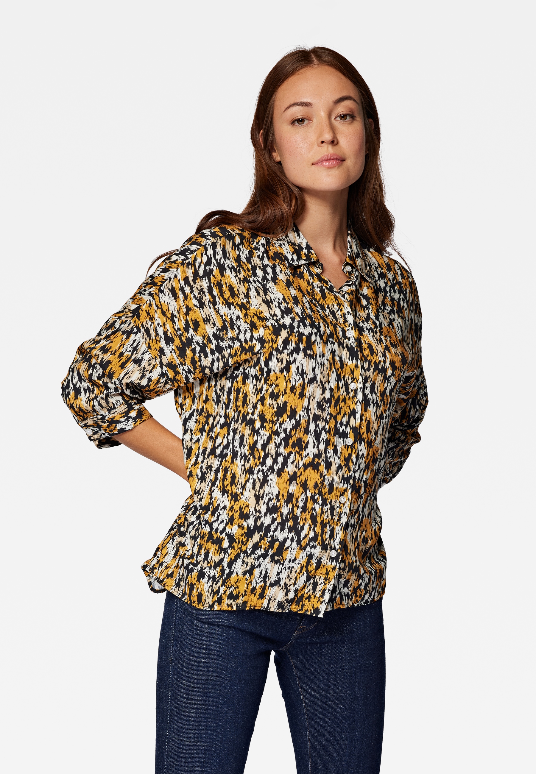 Mavi Langarmbluse »LONG SLEEVE SHIRT«, Bluse mit Muster
