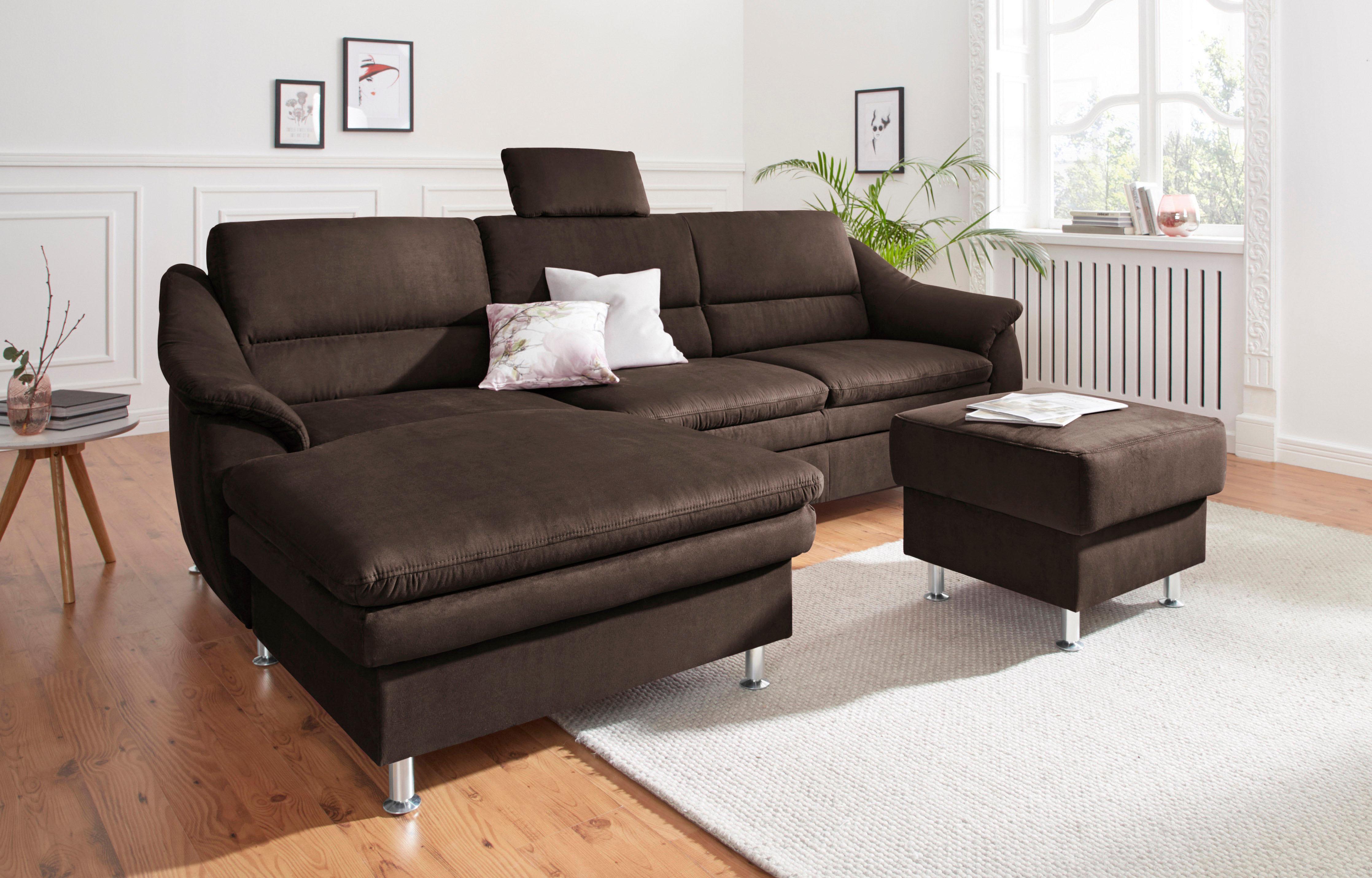 sit&more Ecksofa "Cardoso L-Form" mit Federkern, wahlweise mit Schlaffunktion
