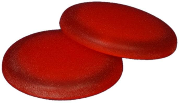 Dekomagnet LIEDECO, Ø:3cm, orange, Materialmix, Gardinenbefestigungen, für metallische Flächen