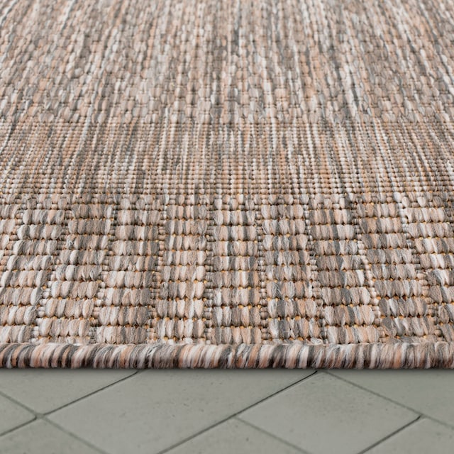 Paco Home Teppich »Roma 272«, rechteckig, Flachgewebe, meliert, mit dezenter  Bordüre, In- und Outdoor geeignet auf Rechnung | BAUR