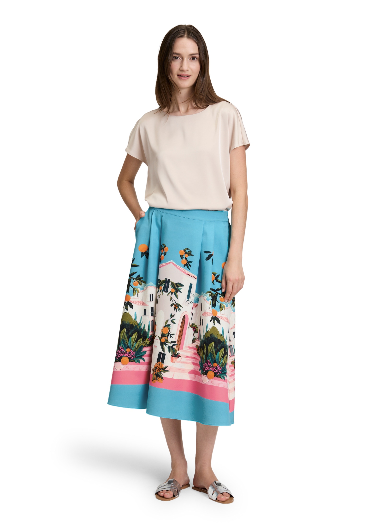 Betty&Co Midirock »Damen mit Print«