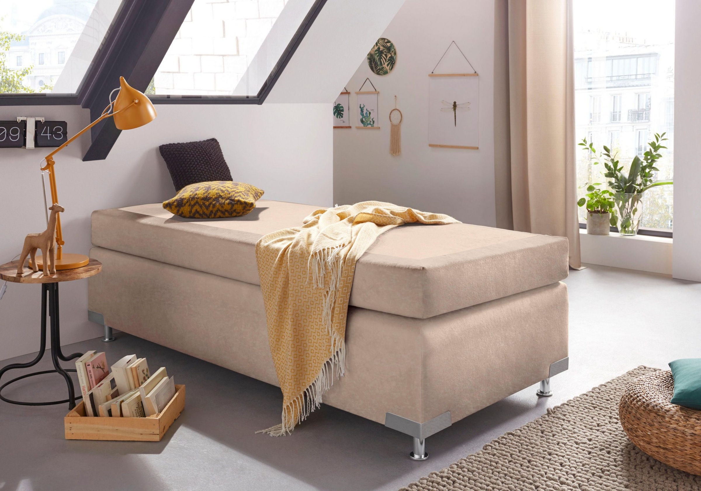 Westfalia Schlafkomfort Boxspringbett »Holland«, ohne Kopfteil, frei im Raum stellbar