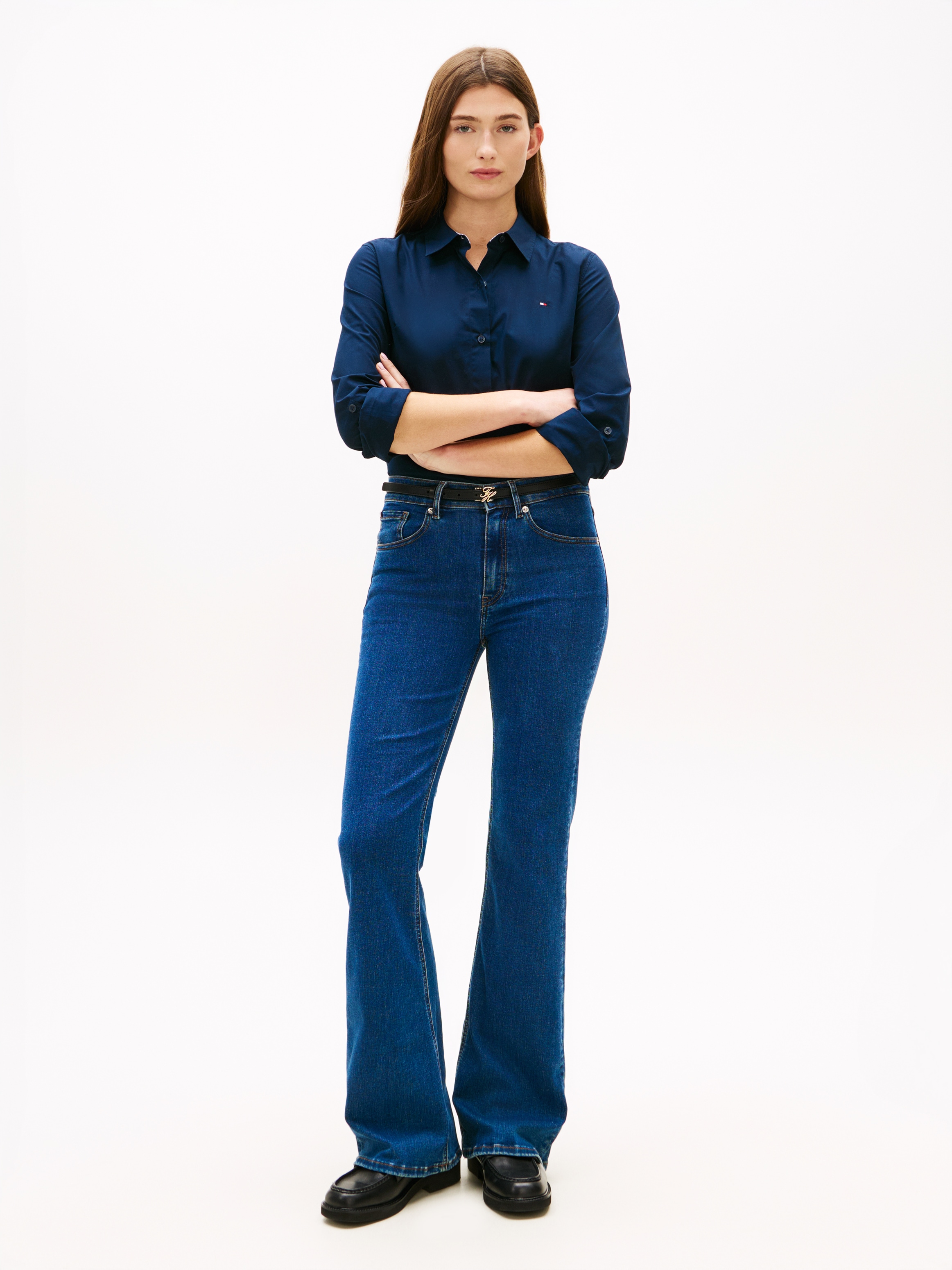 Tommy Hilfiger Bootcut-Jeans »FINN FLARE RW« Baumwoll-Mix mit Stretch, Mid Rise