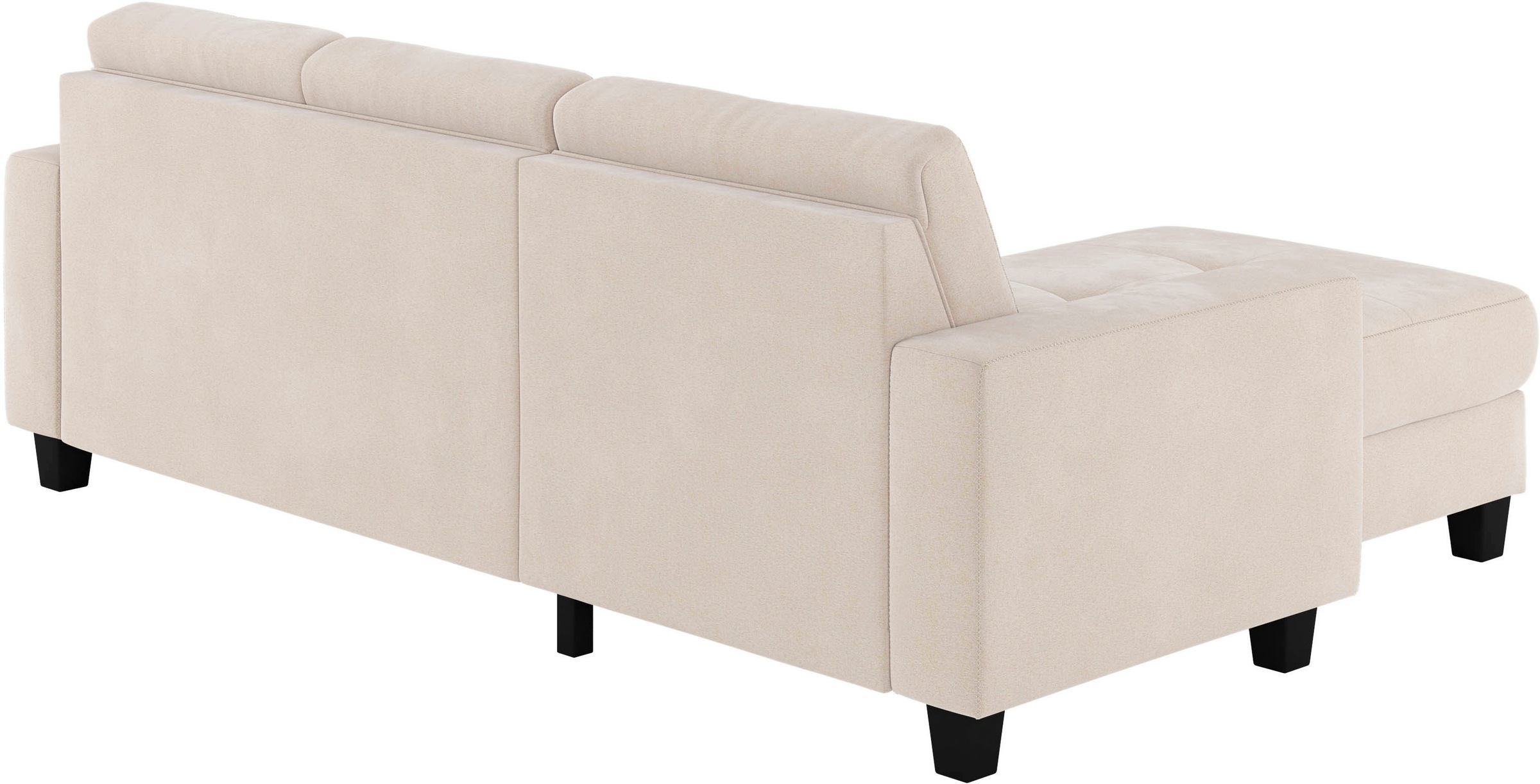 Places of Style Ecksofa »Varese«, wahlweise mit Bettfunktion und Bettkasten