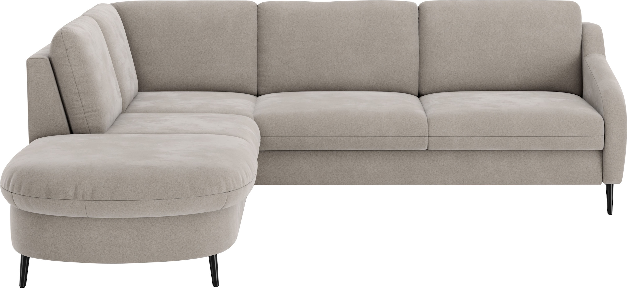 sit&more Ecksofa "Soul L-Form" wahlweise mit Schlaffunktion und Bettkasten oder Schubkasten