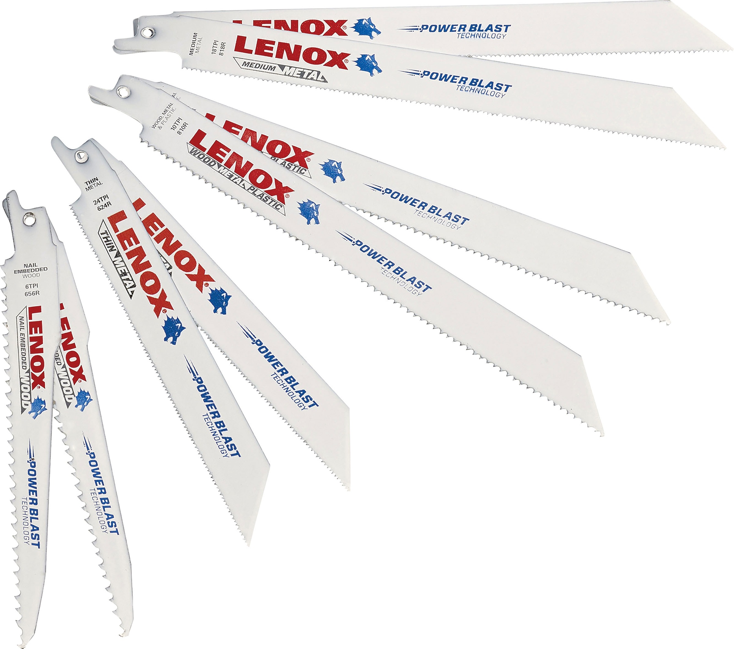 Lenox LEN121439KPE General-Purpose Reciprocating Saw Blade Kit 9 Piece