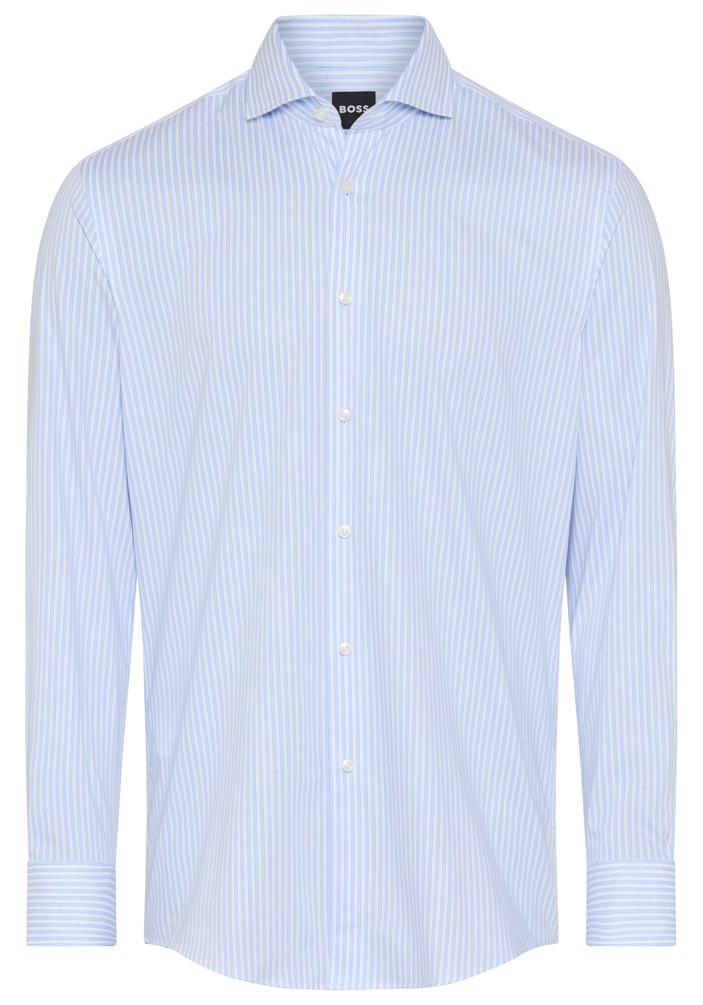 BOSS Businesshemd Kentkragen, Regular Fit, gestreift, Baumwollmischung günstig online kaufen