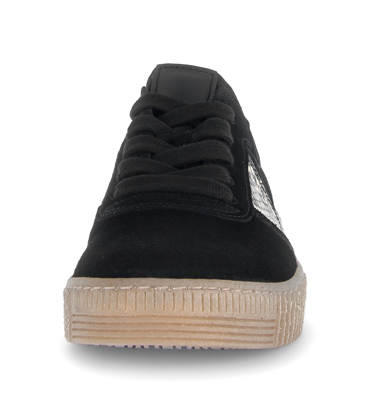 Gabor Plateausneaker, Freizeitschuh, Halbschuh, Schnürer mit Plateausohle in Krepp-Optik