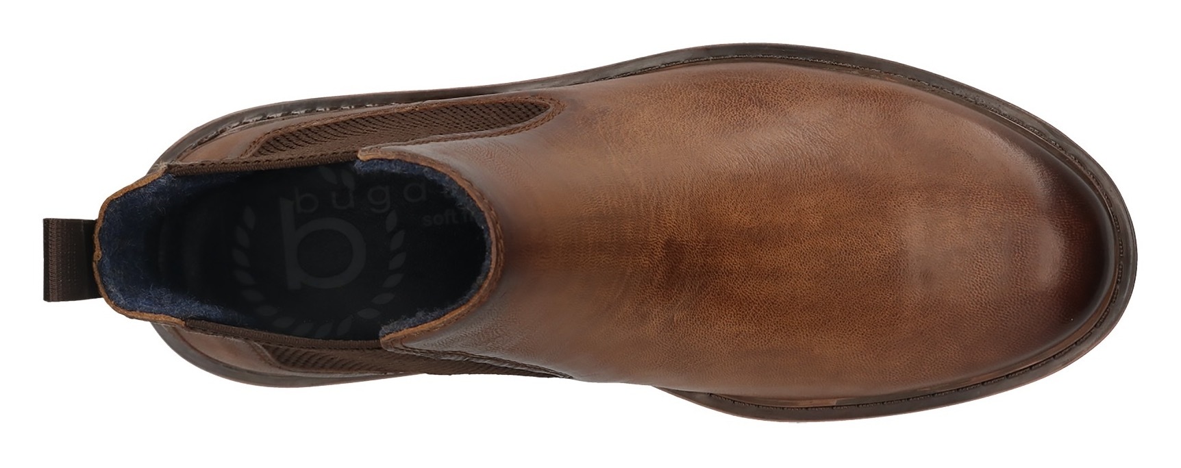 bugatti Chelseaboots, Schlupfstiefel, Stiefelette, Herrenboots mit Wechselfußbett