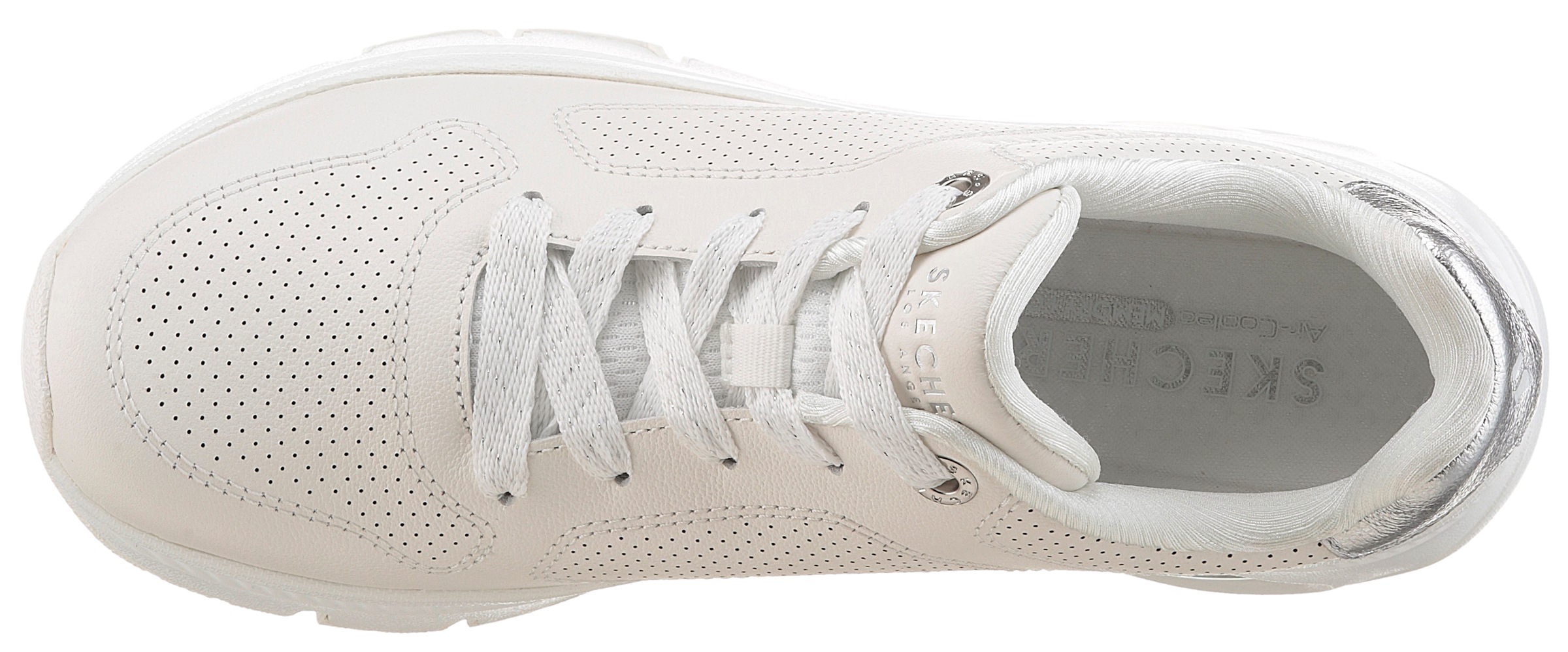 Skechers Sneaker »UNO ICON«, Schnürschuh, Freizeitschuh mit Metallic Elementen