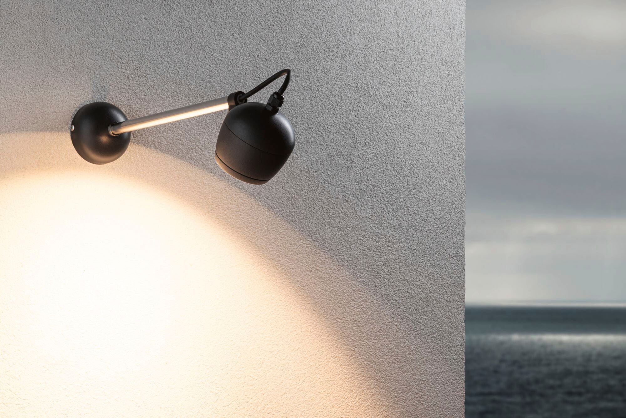Paulmann LED Außen-Wandleuchte »Kikolo 230V 60° 3000K anthrazit«, 1 flammig