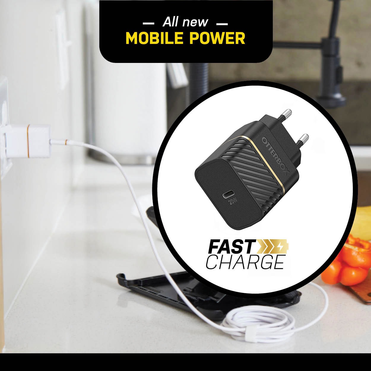 Otterbox Schnelllade-Gerät »EU Wall Charger 20W - 1X USB-C«