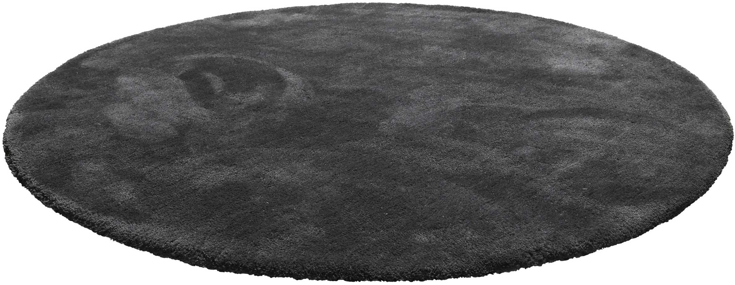 Homie Living Teppich »Pisa«, rund, 25 mm Höhe, Hochflor, Microfaser, uni, weich, Shaggy, Wohnzimmer, Schlafzimmer