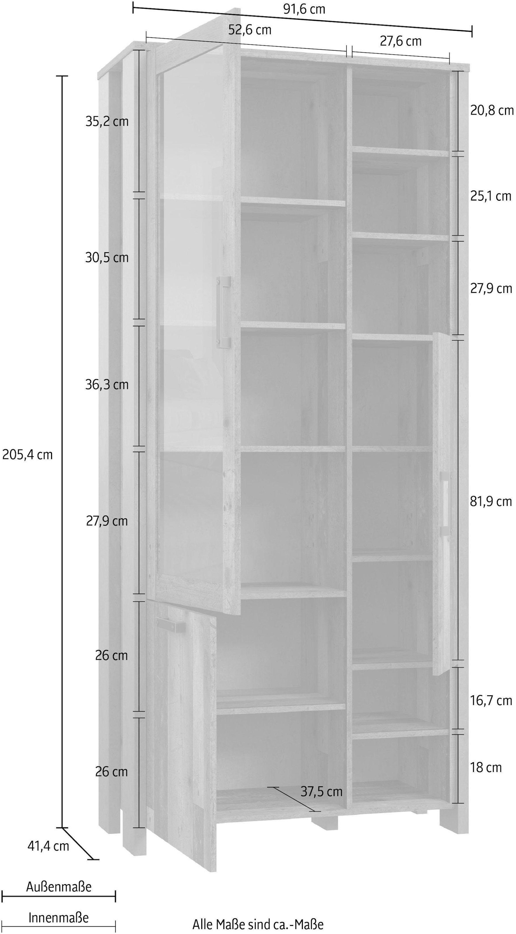 FORTE Highboard, Höhe 205 cm