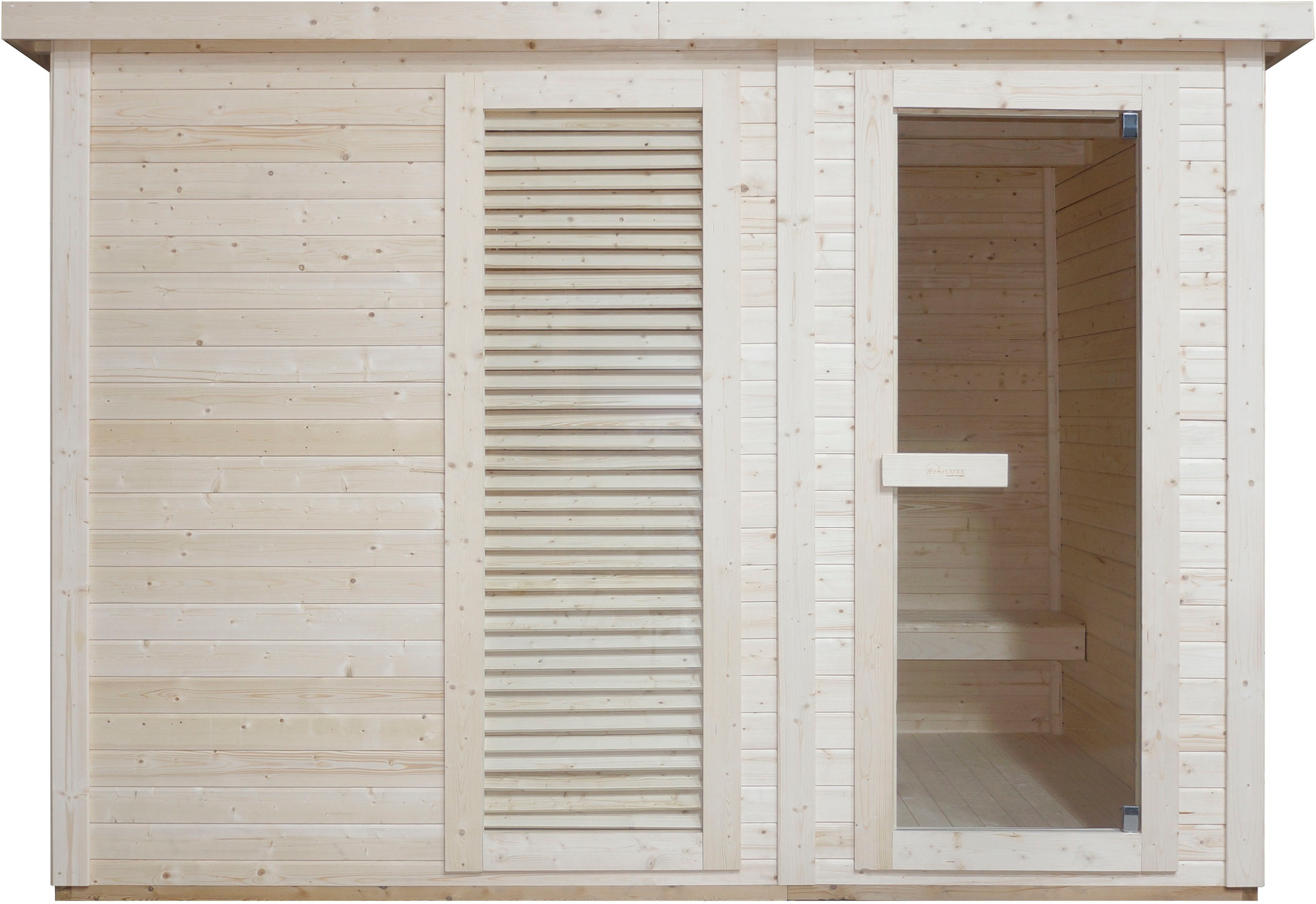 Sanotechnik Sauna »»VAASA« Außensauna«, geeignet für 5 Personen, Fichetnholz