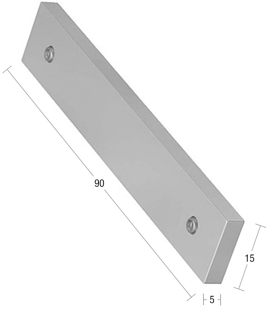 GARESA Profilverbinder für Flächenvorhangschiene »Profil 300«, (1 St.), Profilverbinder zum Verbinden von 2 Innenlaufprofilen von "Garesa"