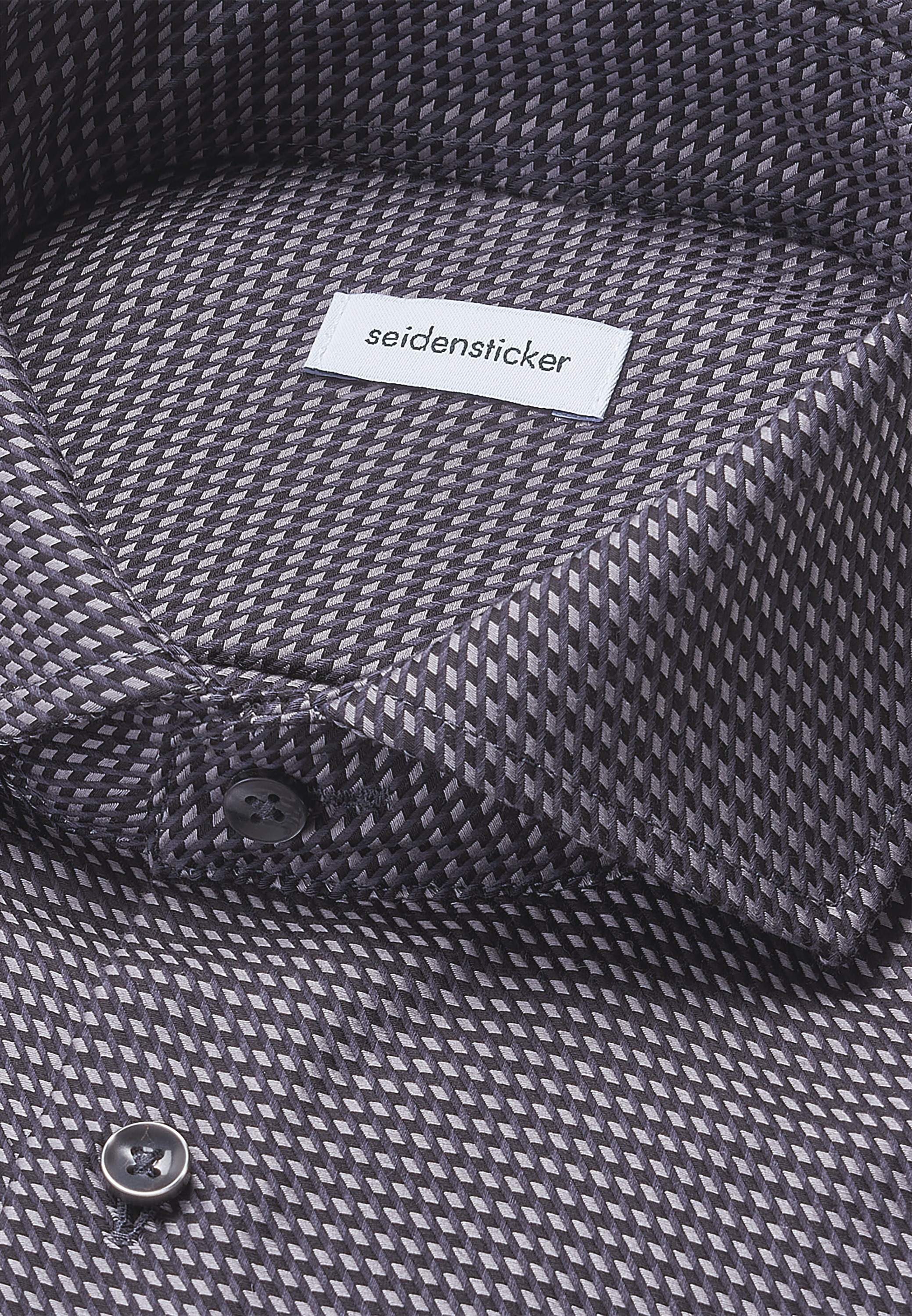 seidensticker Businesshemd »Schwarze Rose« Regular 1/1 Kentkragen Pepita