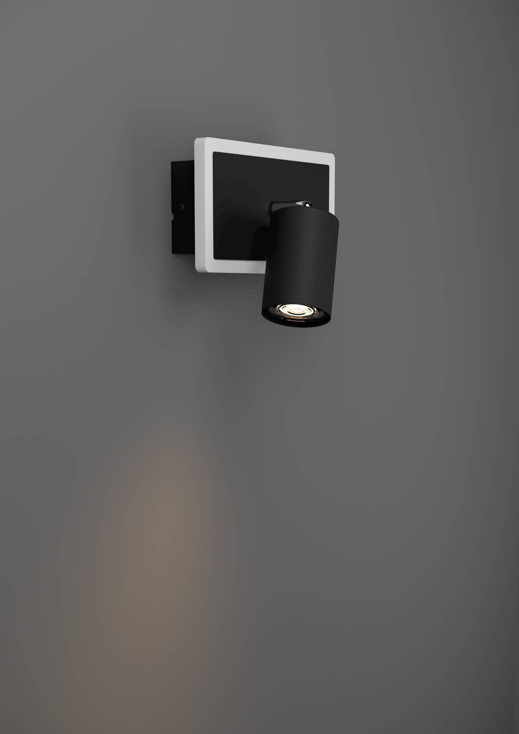 EGLO Deckenleuchte »Rimbocchi 1 Deckenlampe, Metall und Kunststoff, Spotbalken schwenkbar« LED-Modul 1 Stk. Warmweiß Spot - L18 x B10 x H14 cm - schwarz - 7W inkl.