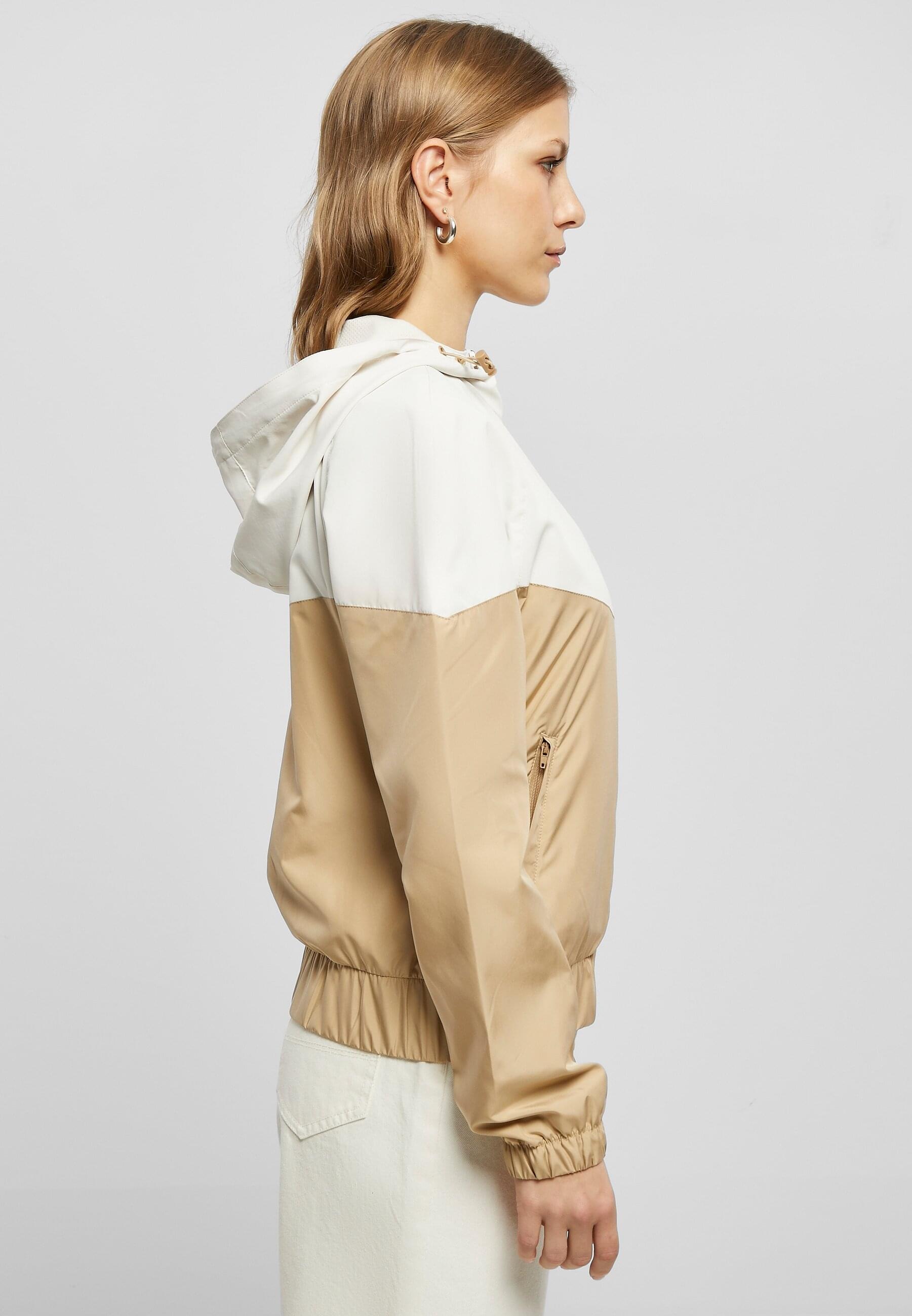 URBAN CLASSICS Anorak »Urban Classics Damen Ladies Arrow Windbreaker«, (1 St.), mit Kapuze