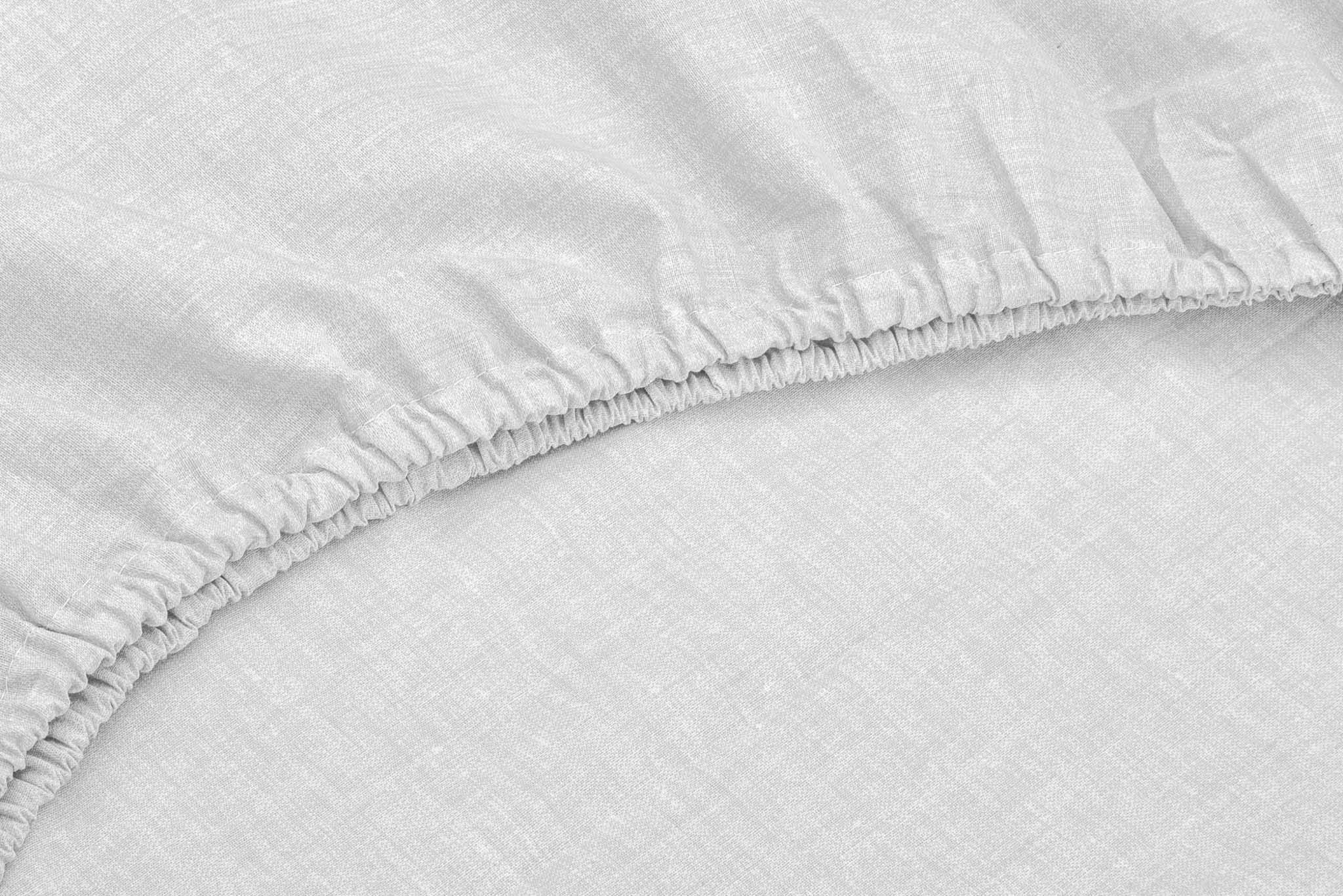 ZO HOME Spannbettlaken "Lino" Laken aus 100% Baumwolle, Leinen Optik, Print günstig online kaufen