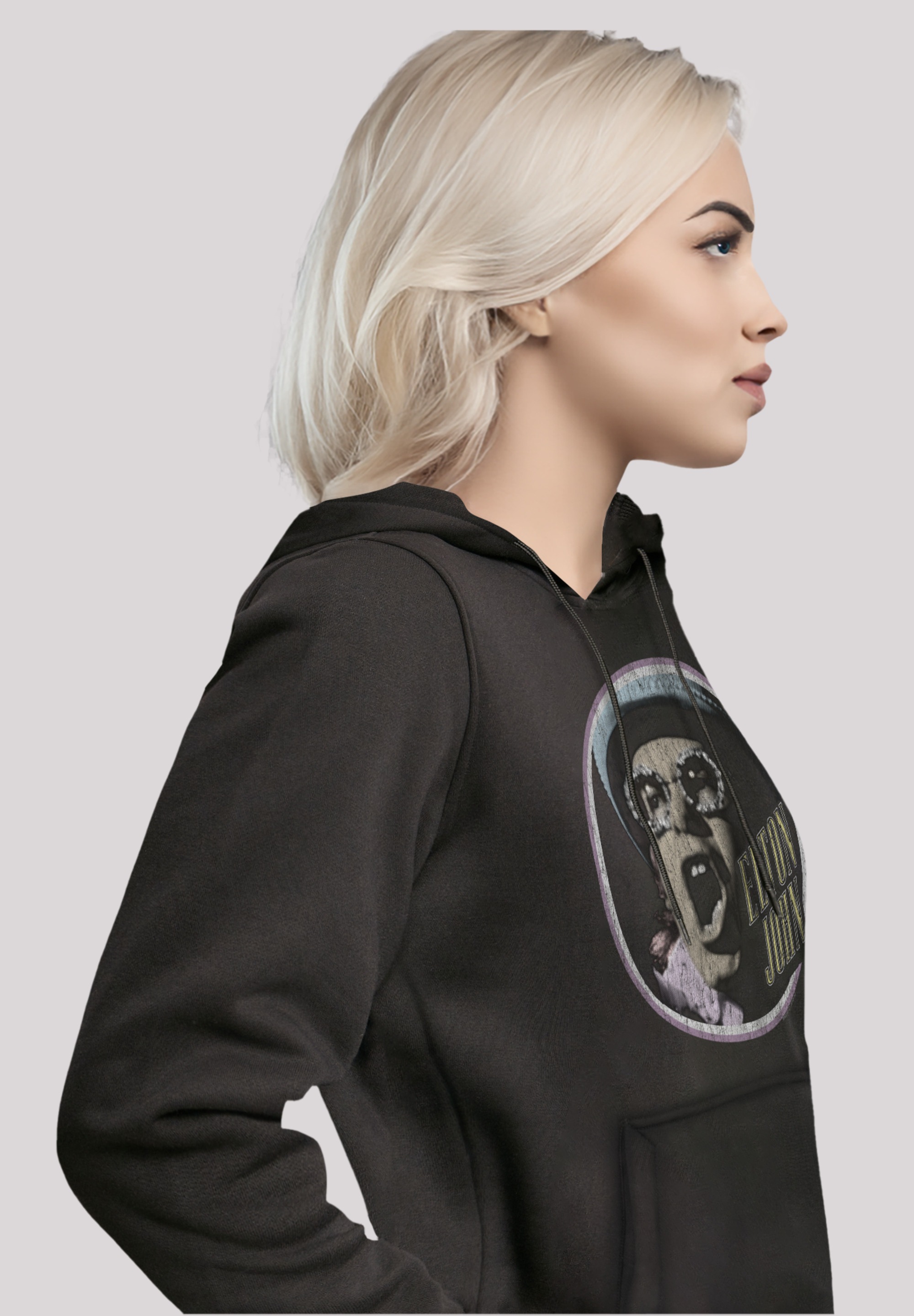 F4NT4STIC Kapuzenpullover »Elton John Vintage Circle«, Premium Qualität