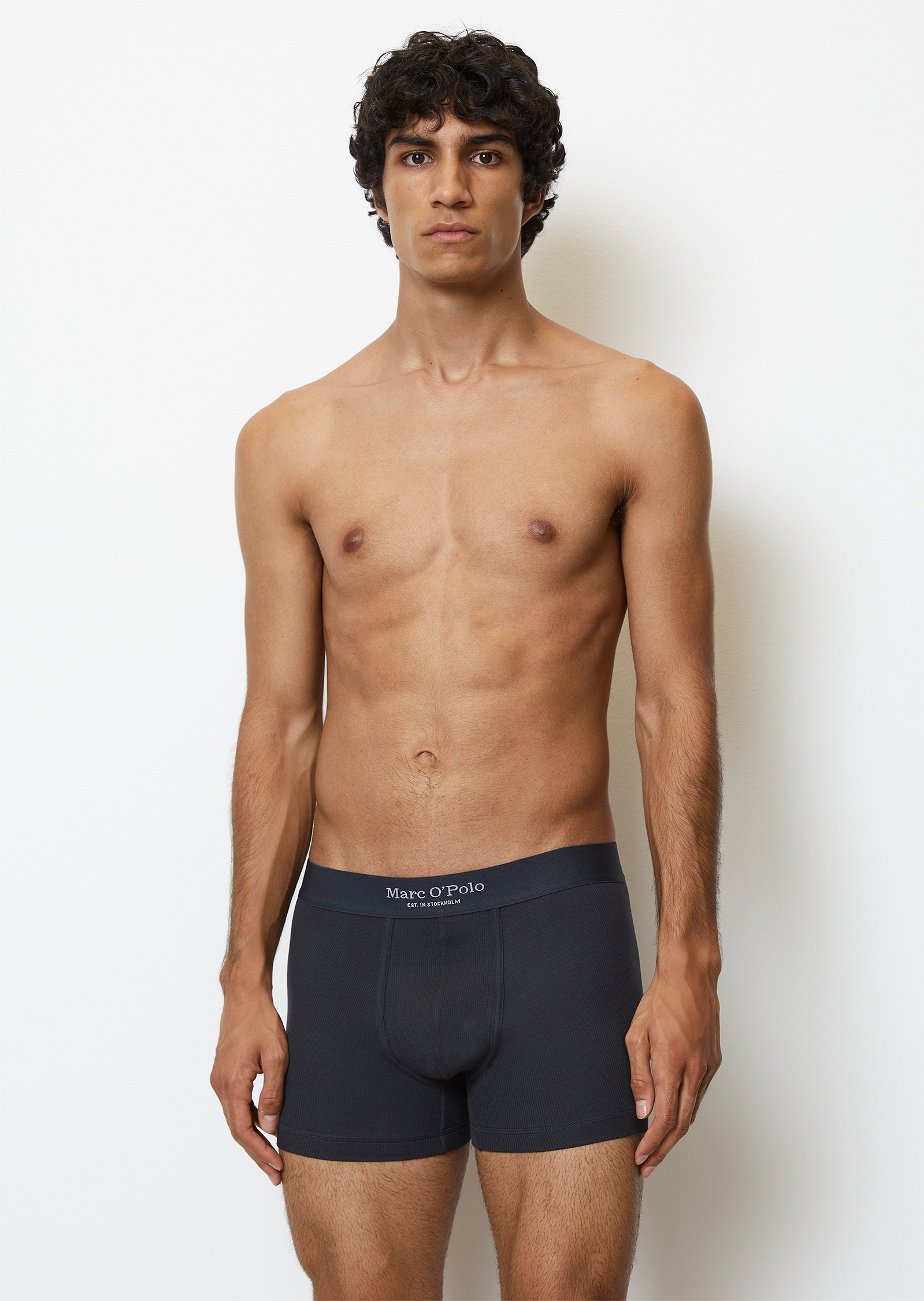 Marc O'Polo Boxer »Iconic Rib 2P Boxer« 2x2 rib fabric