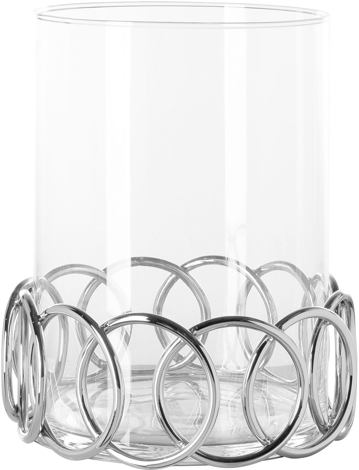 St.), Fink »JUWEL«, mit cm Kerzenhalter Edelstahl Glaseinsatz, Höhe | (1 aus BAUR Windlicht ca. 28,50 kaufen