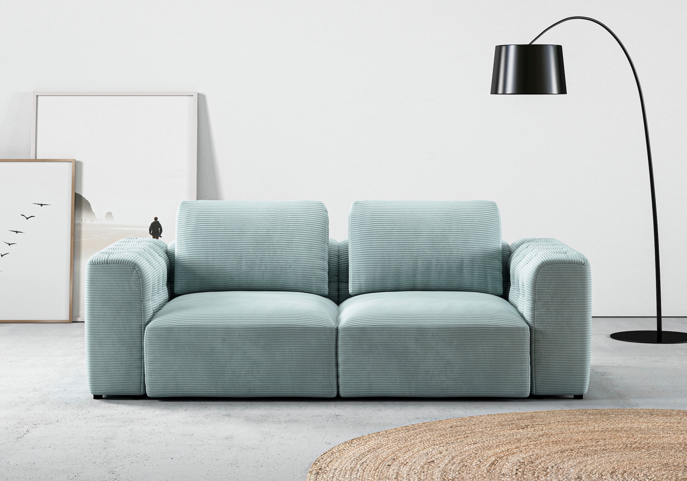Home affaire 2-Sitzer "Cushid" Modulsofa, bestehend aus 2 Teilen, Breite 21 günstig online kaufen