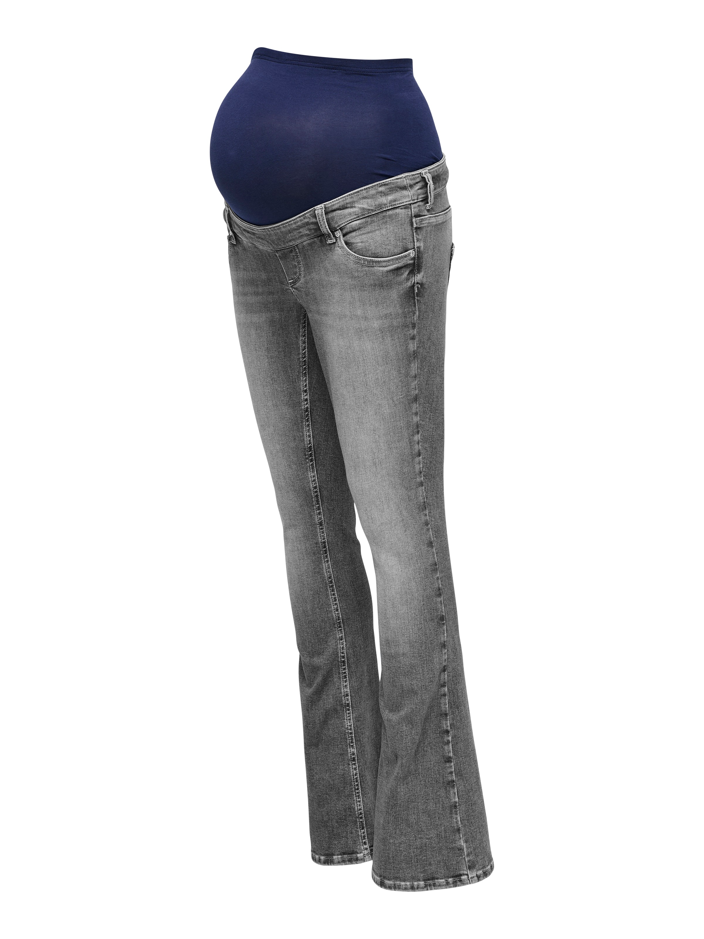 ONLY MATERNITY Bootcut-Jeans »OLMBLUSH MID WAIST FLARED DNM BOX NOOS«