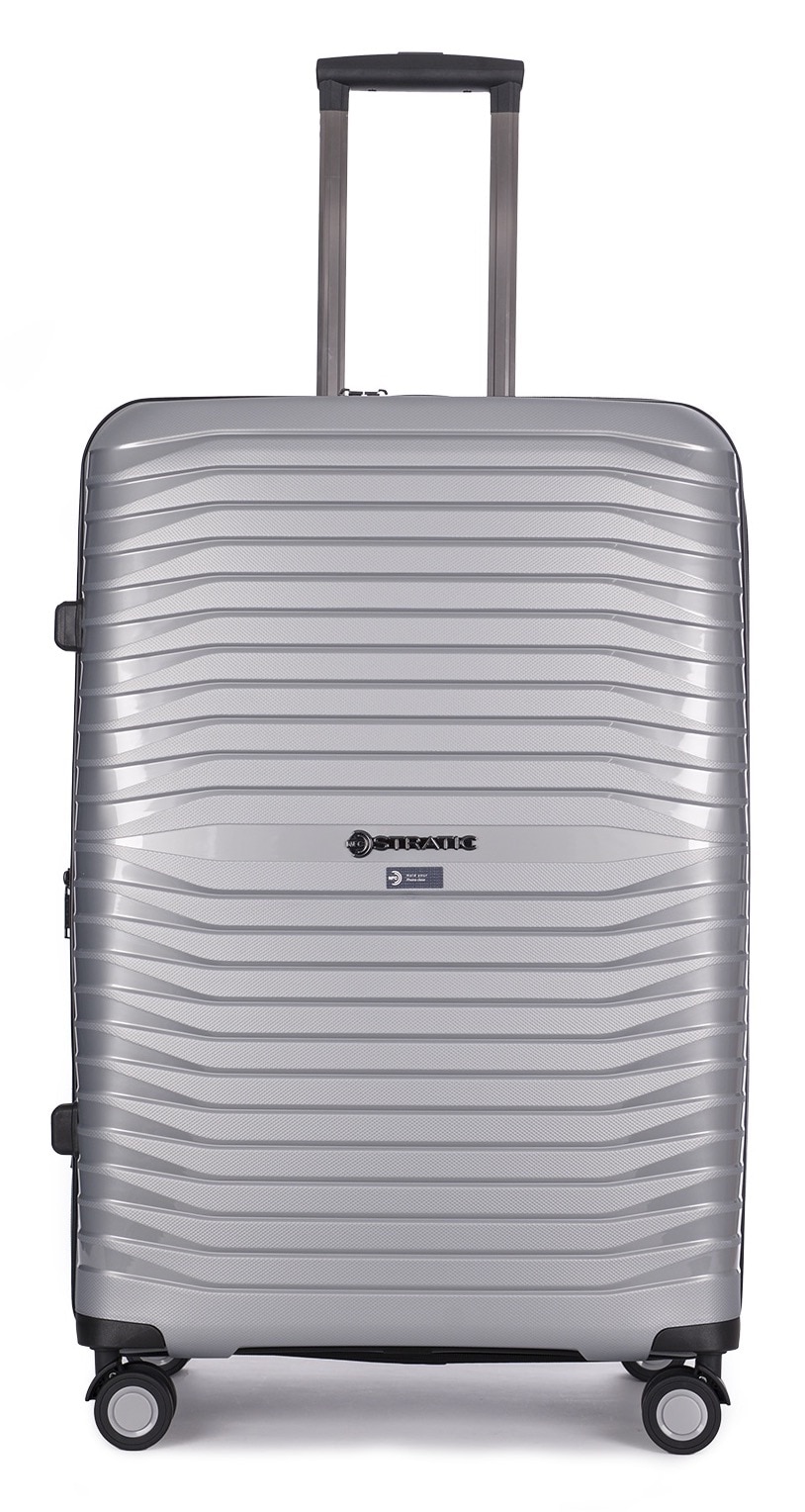 Stratic Trolley »BRIGHT+ Koffer L«, (1 St.), 4 Rollen, Hartschalenkoffer Trolley TSA-Zahlenschloss STRATIC CONNECT NFC-Chip