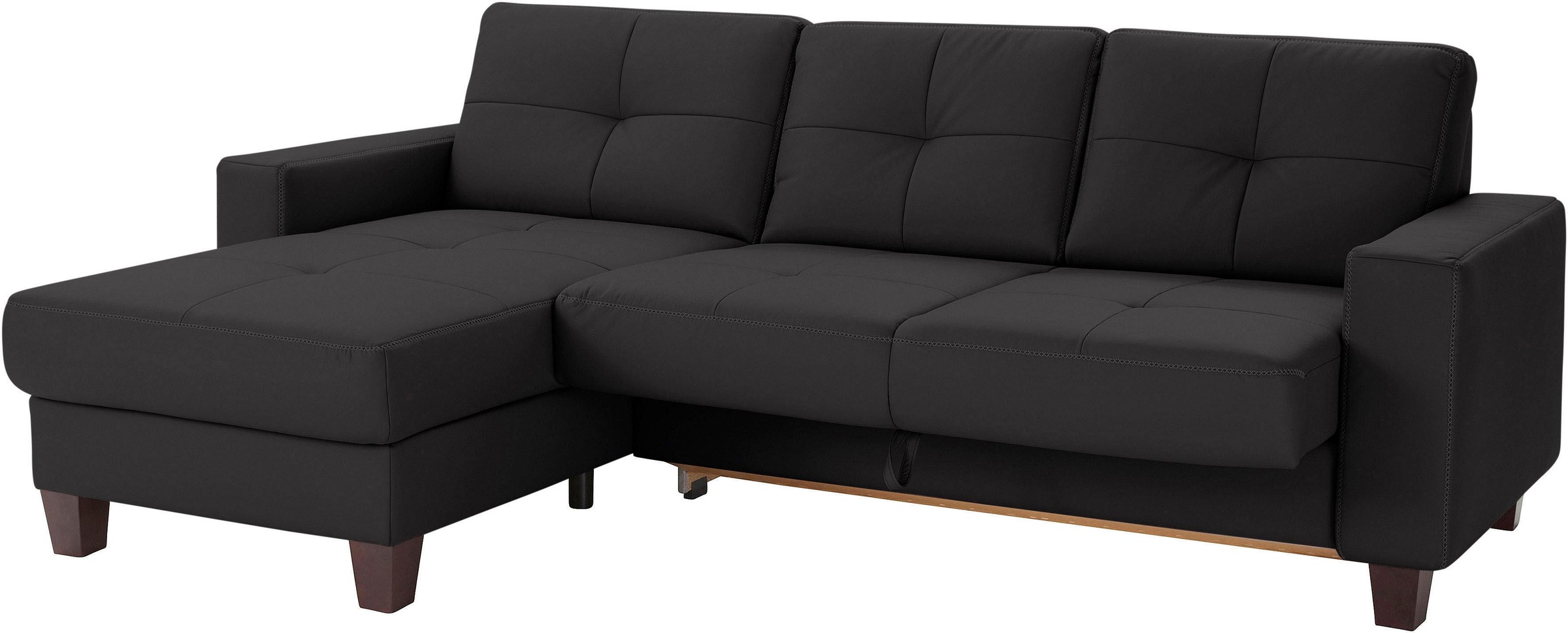 Places of Style Ecksofa »Varese«, wahlweise mit Bettfunktion und Vorziehfunktion