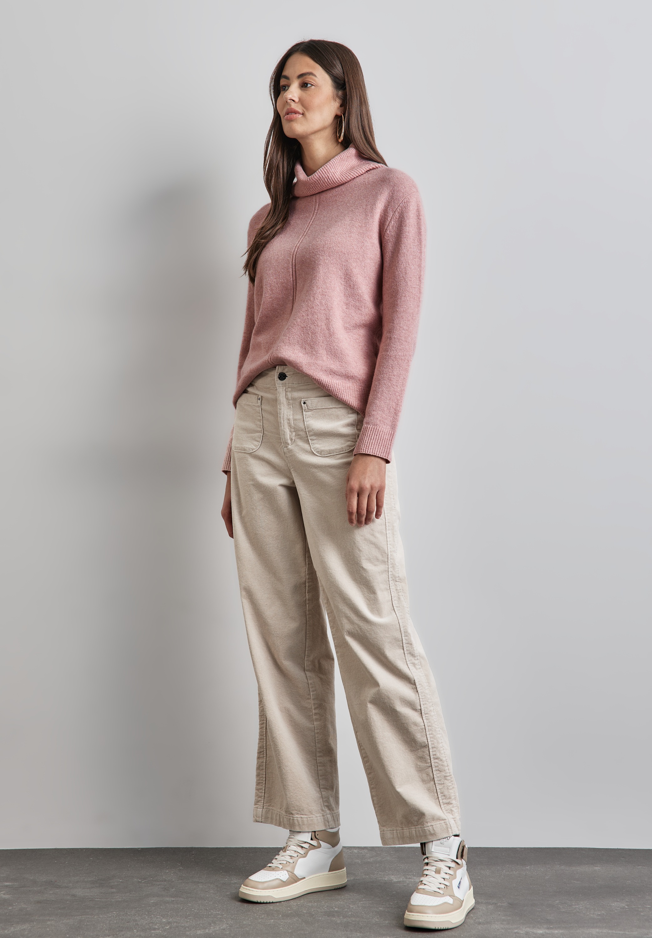 STREET ONE Rollkragenpullover, im soften Baumwoll-Mix