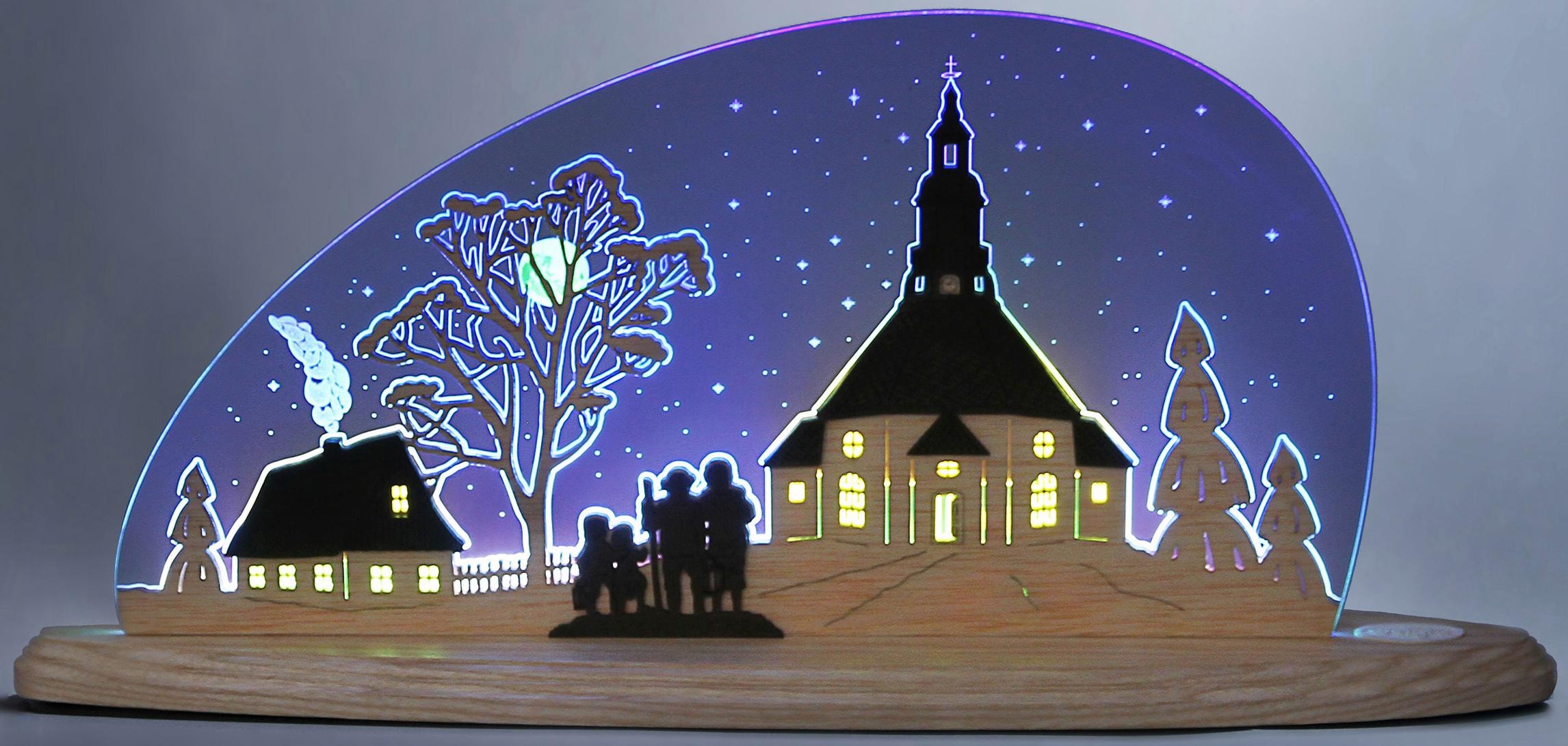 Weigla Lichterbogen »Seiffener Kirche, Weihnachtsdeko«