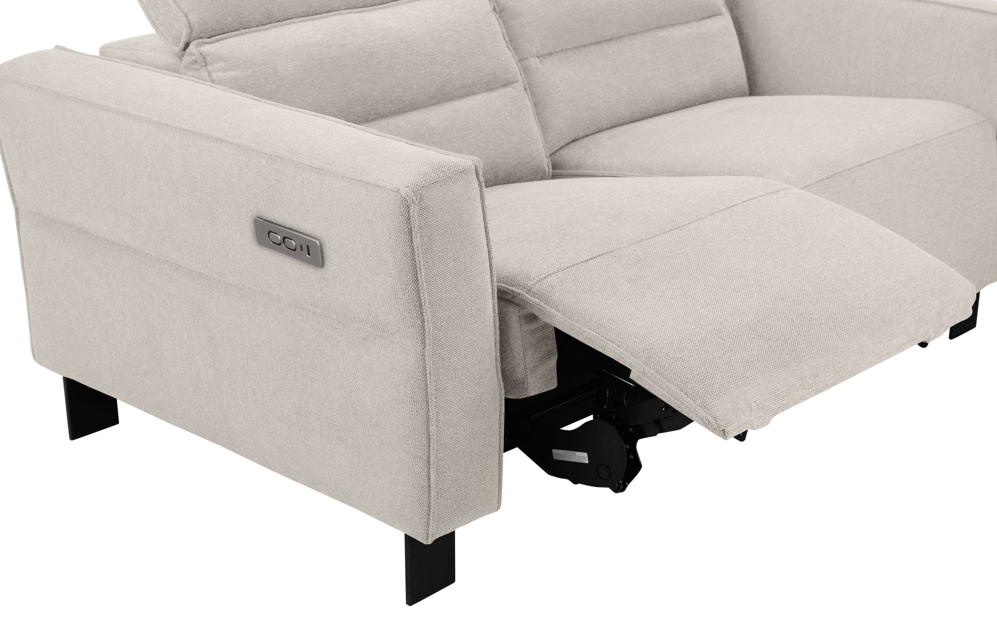 Places of Style 2-Sitzer »Carpari, 162 cm, mit manueller od. elektrischer Relaxfunktion«, (USB A/C), sowie Kopfteilverstellung