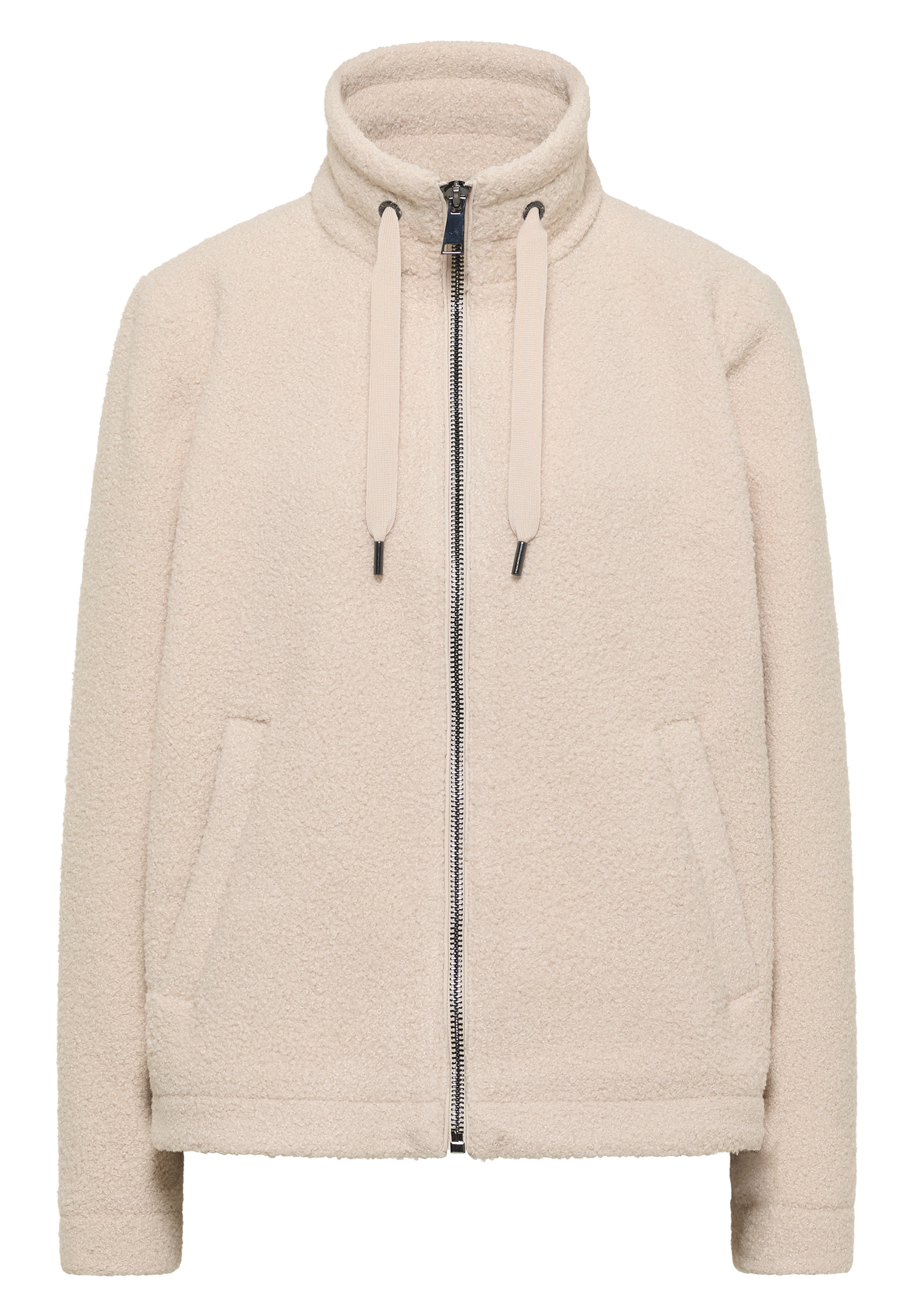 Cecil Fellimitatjacke ohne Kapuze mit Stehkragen