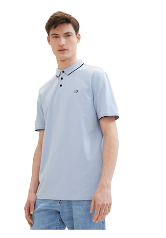 Poloshirt, mit Logoprint und aus Stretch