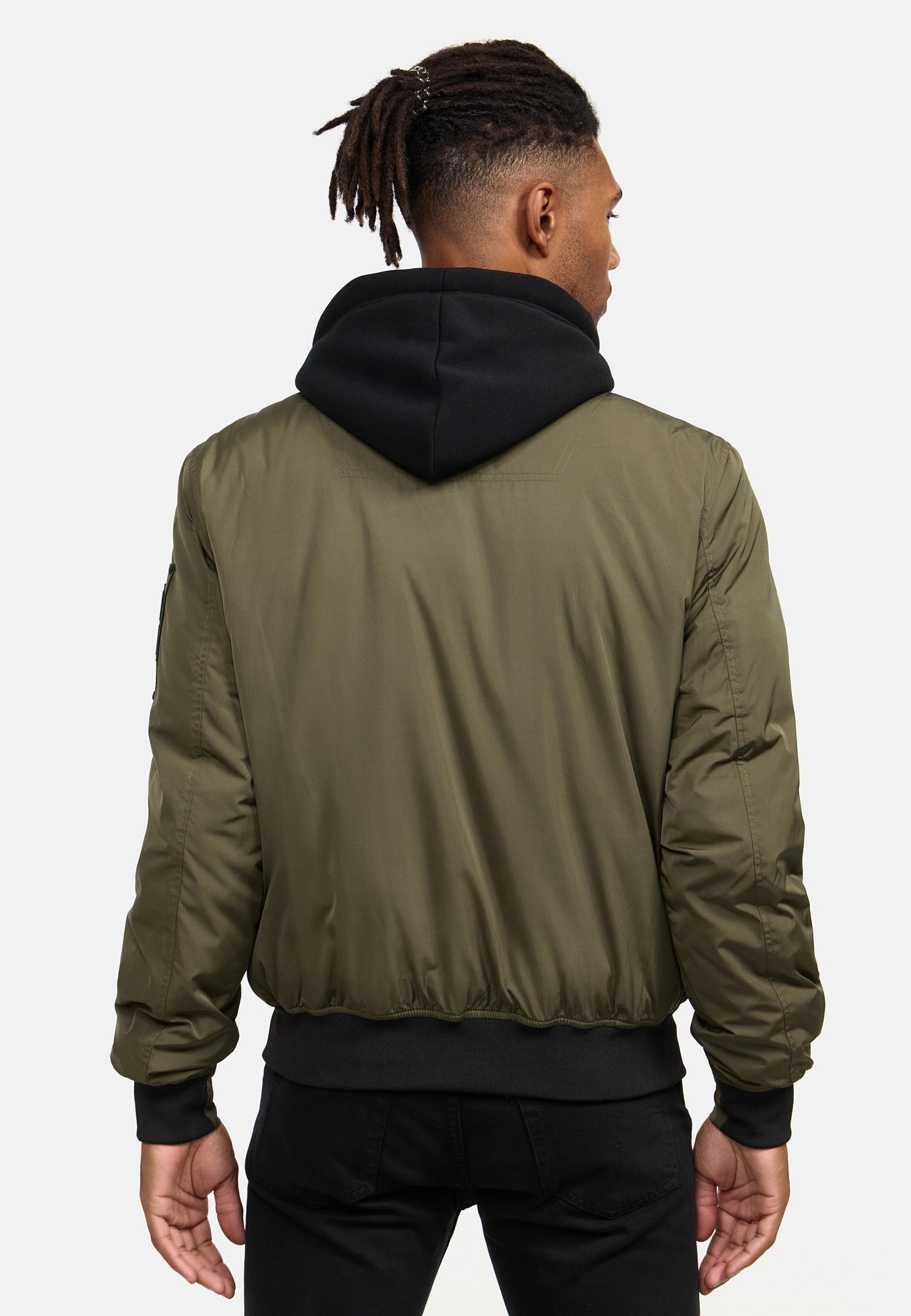 Stone Harbour Bomberjacke »Hoobo«, mit Kapuze, Stylische Herren Fliegerjacke mit abnehmbarer Innenjacke