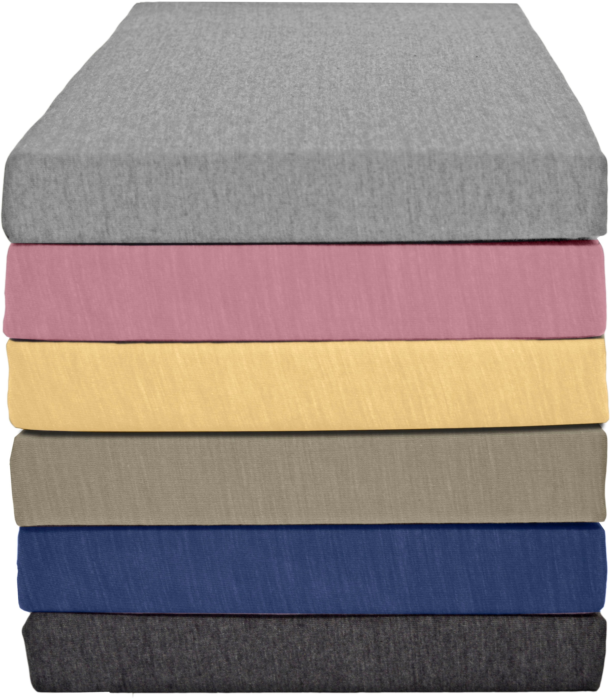 KUM Spannbettlaken "Polycotton Spannbetttuch" bis ca. 30 cm Matratzenhöhe, meliert